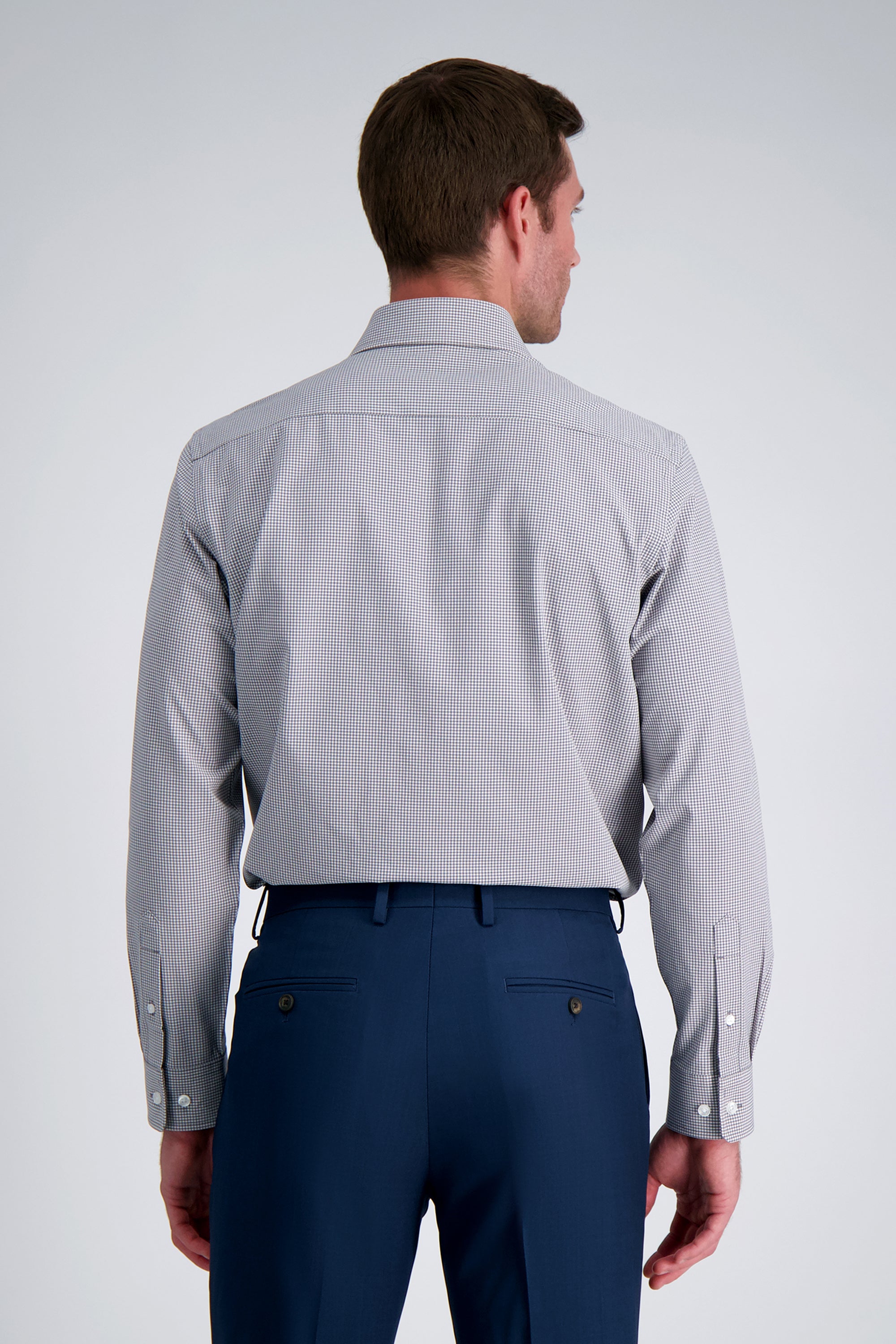 Smart Wash® Dress Shirt - Grey Check, , hi-res