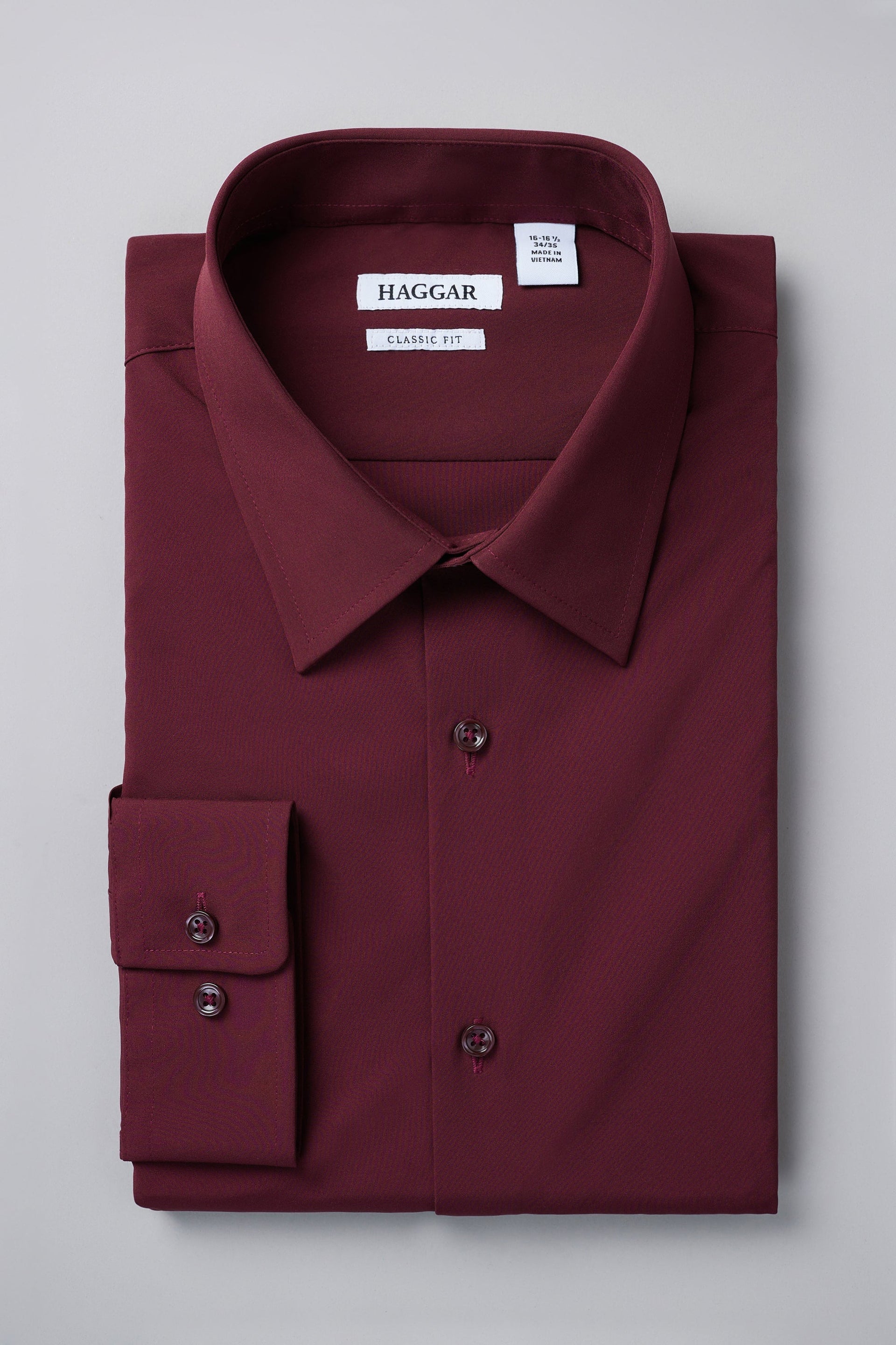 Haggar Smart Wash Dress Shirt in Dewberry
