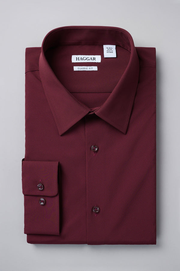 Smart Wash® Dress Shirt - Dewberry - Haggar.com#color_dewberry