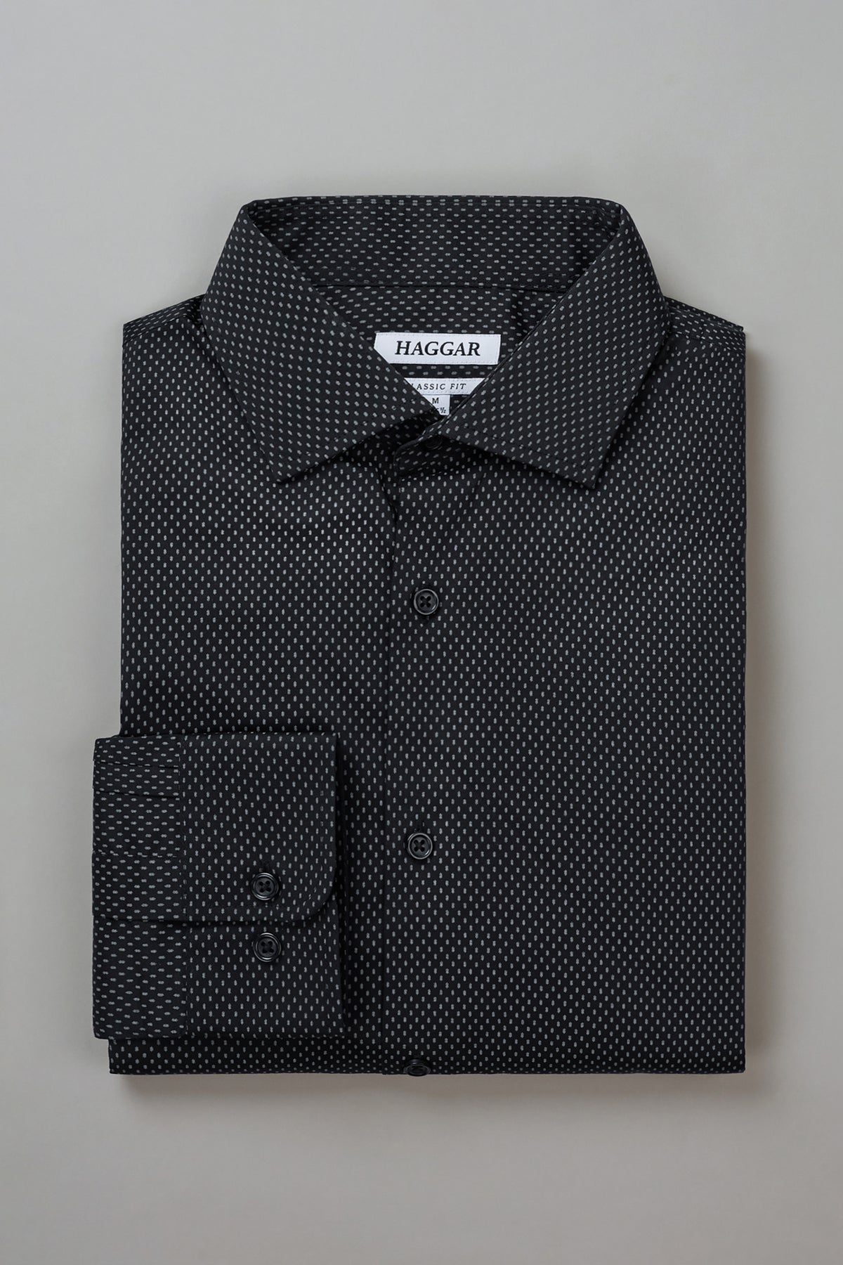 Wrinkle Free Classic Fit Dress Shirt - Haggar.com#color_black