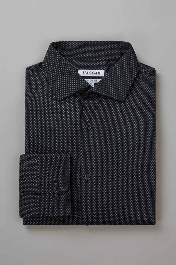 Wrinkle Free Classic Fit Dress Shirt - Haggar.com#color_black