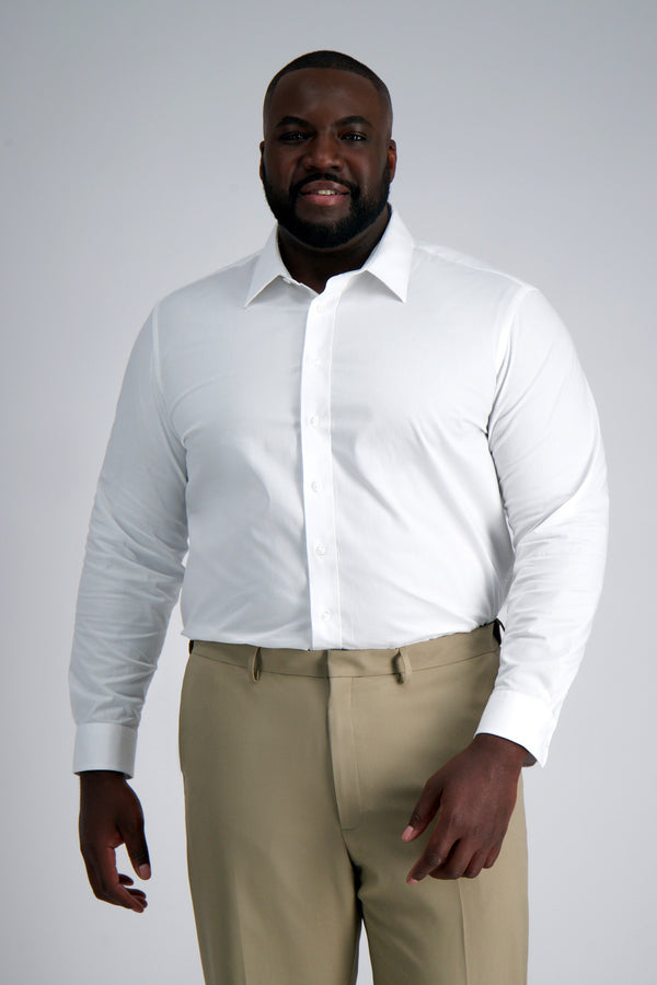 Smart Wash® Tall Dress Shirt - White , , hi-res#color_white