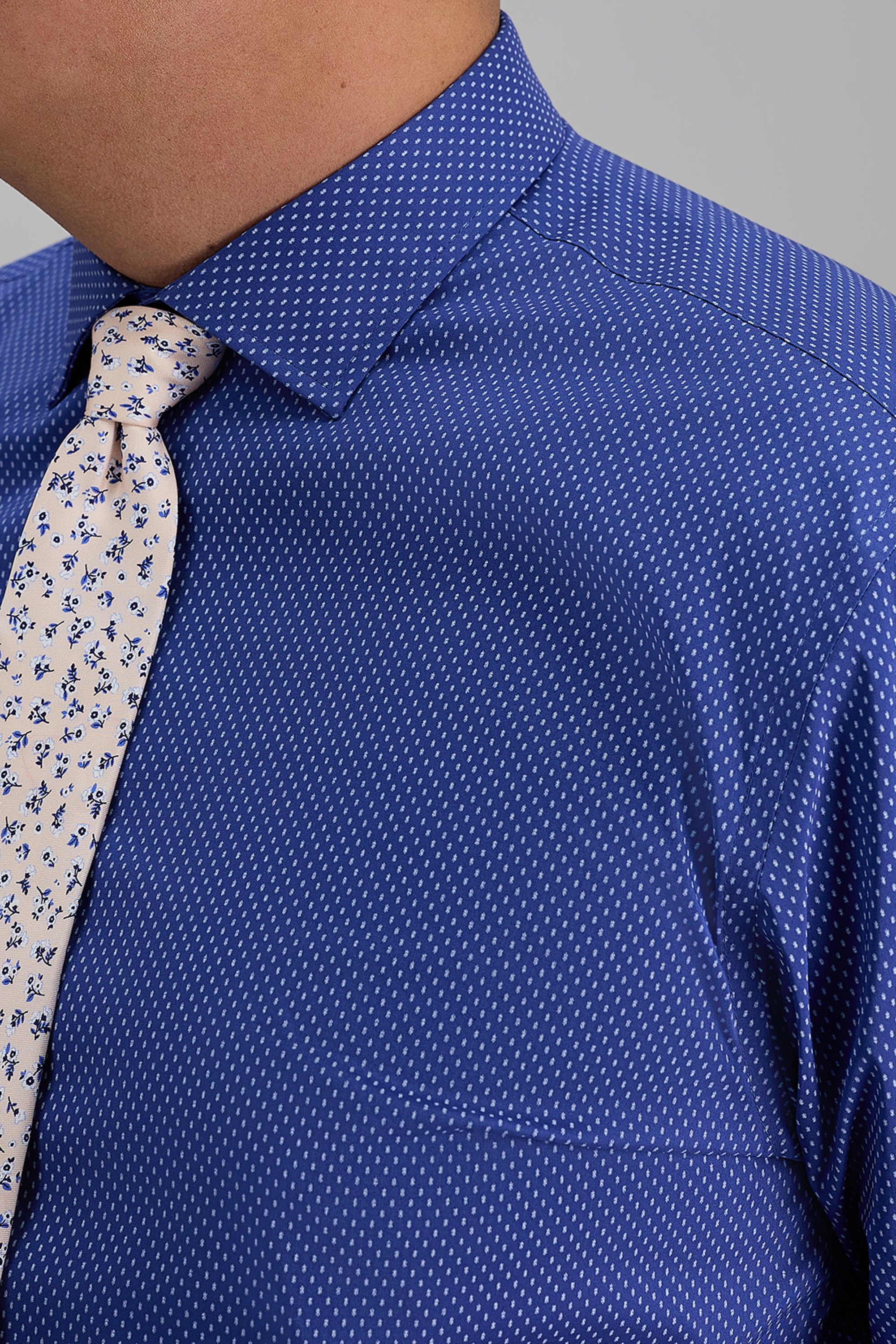 Big & Tall Wrinkle Free Classic Fit Dress Shirt -  color_charcoal#color_charcoal