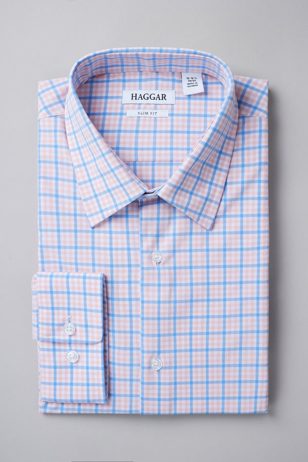 Smart Wash® Dress Shirt - Medium Pink - Haggar.com#color_medium pink