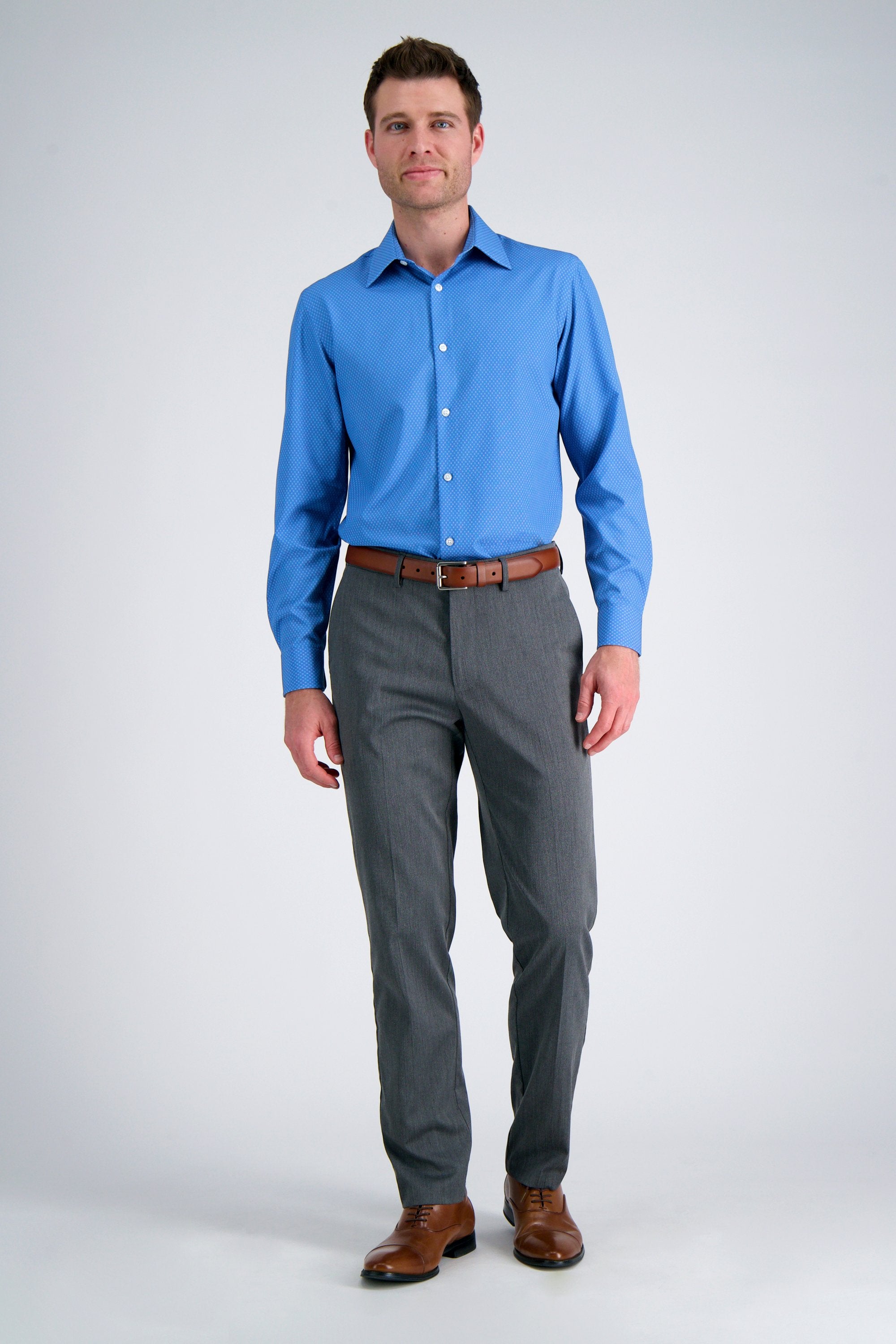 Smart Wash® Dress Shirt - Navy, , hi-res