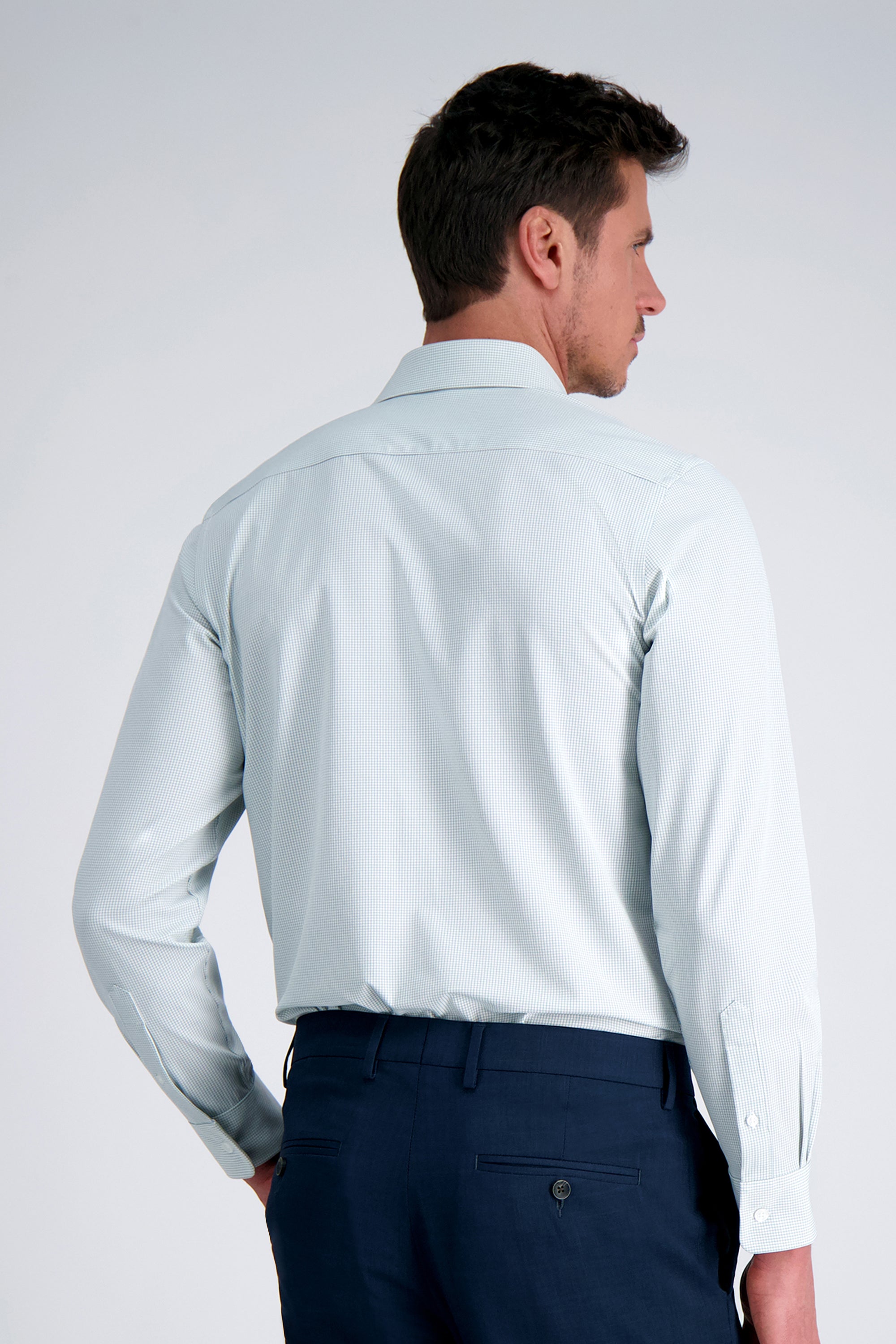Smart Wash® Dress Shirt - Dark Green Check, , hi-res