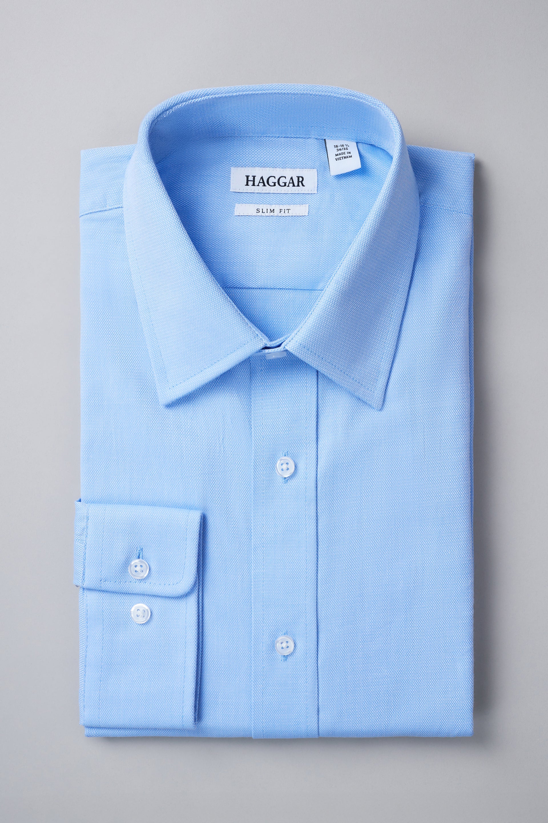Haggar Premium Comfort Dress Shirt in Blue