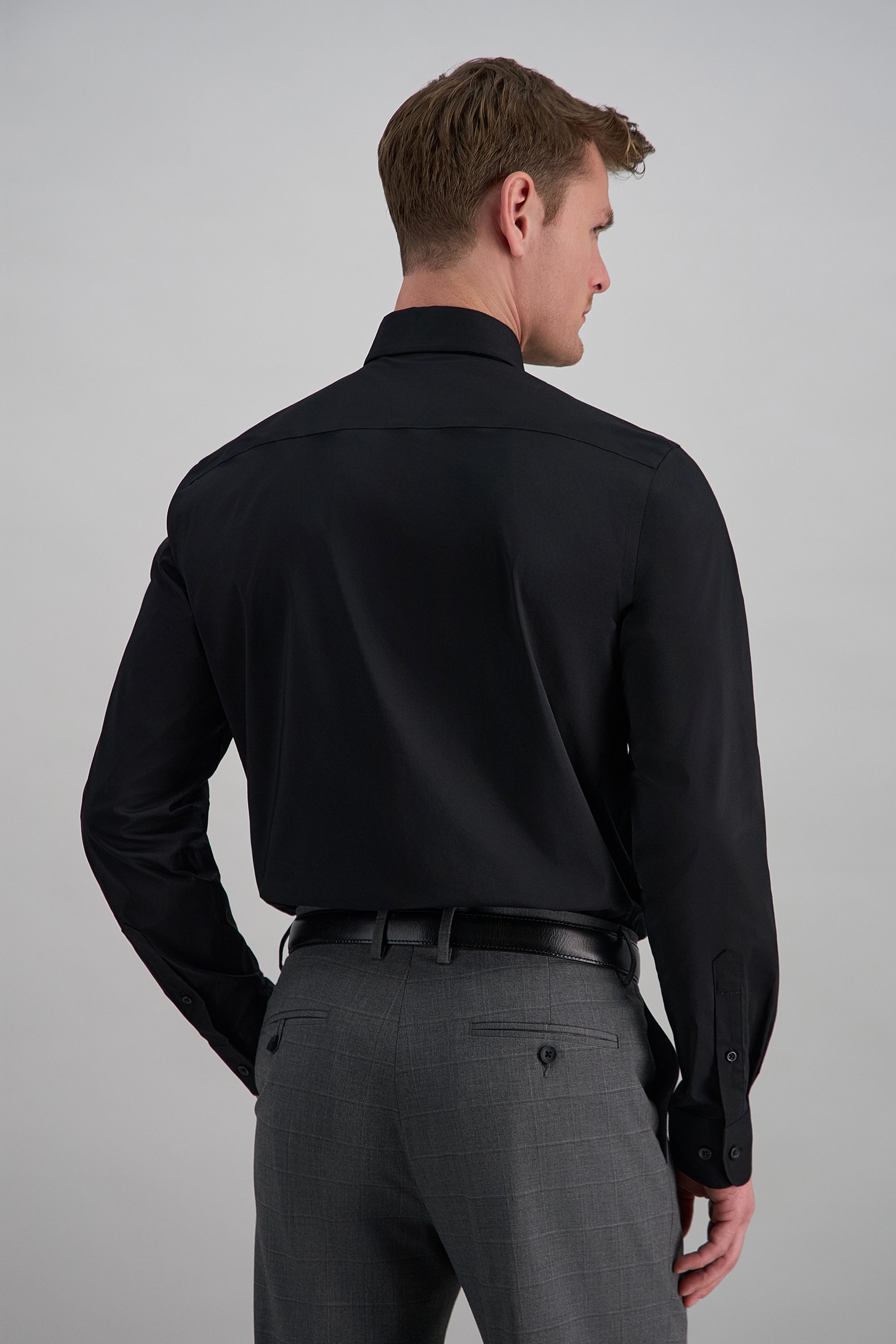 Wrinkle Free Slim Fit Dress Shirt - Haggar.com#color_black