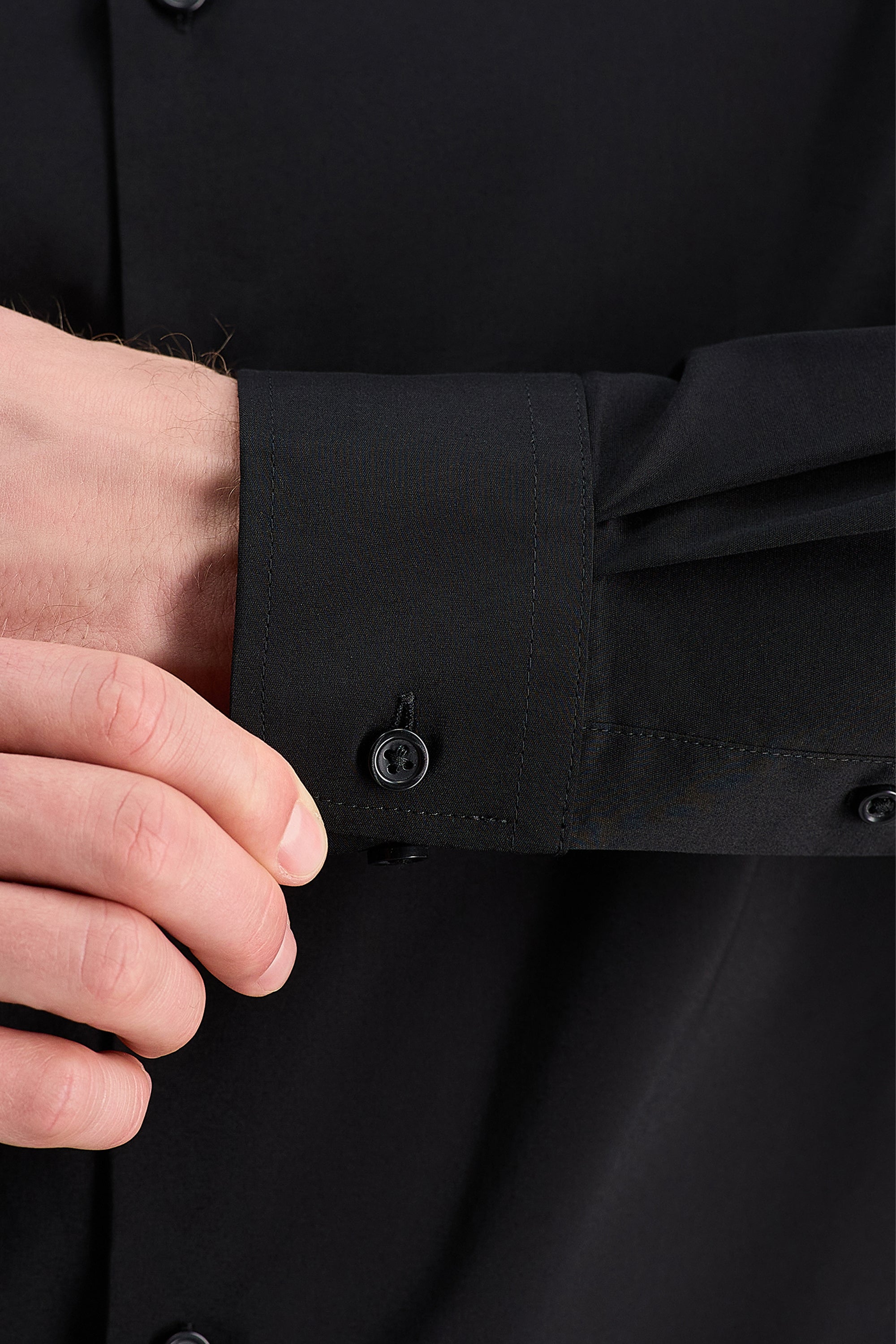 Wrinkle Free Slim Fit Dress Shirt - Haggar.com#color_black