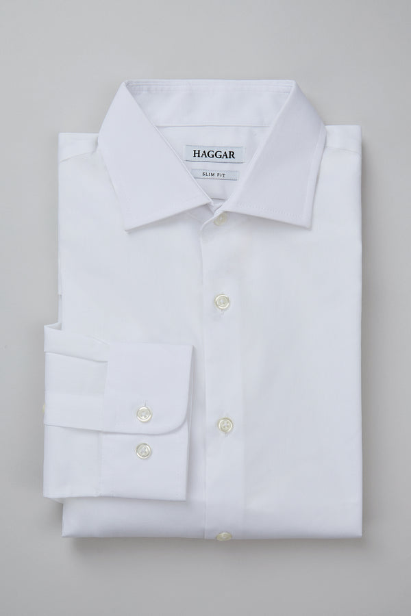 Wrinkle Free Slim Fit Dress Shirt - Haggar.com#color_white