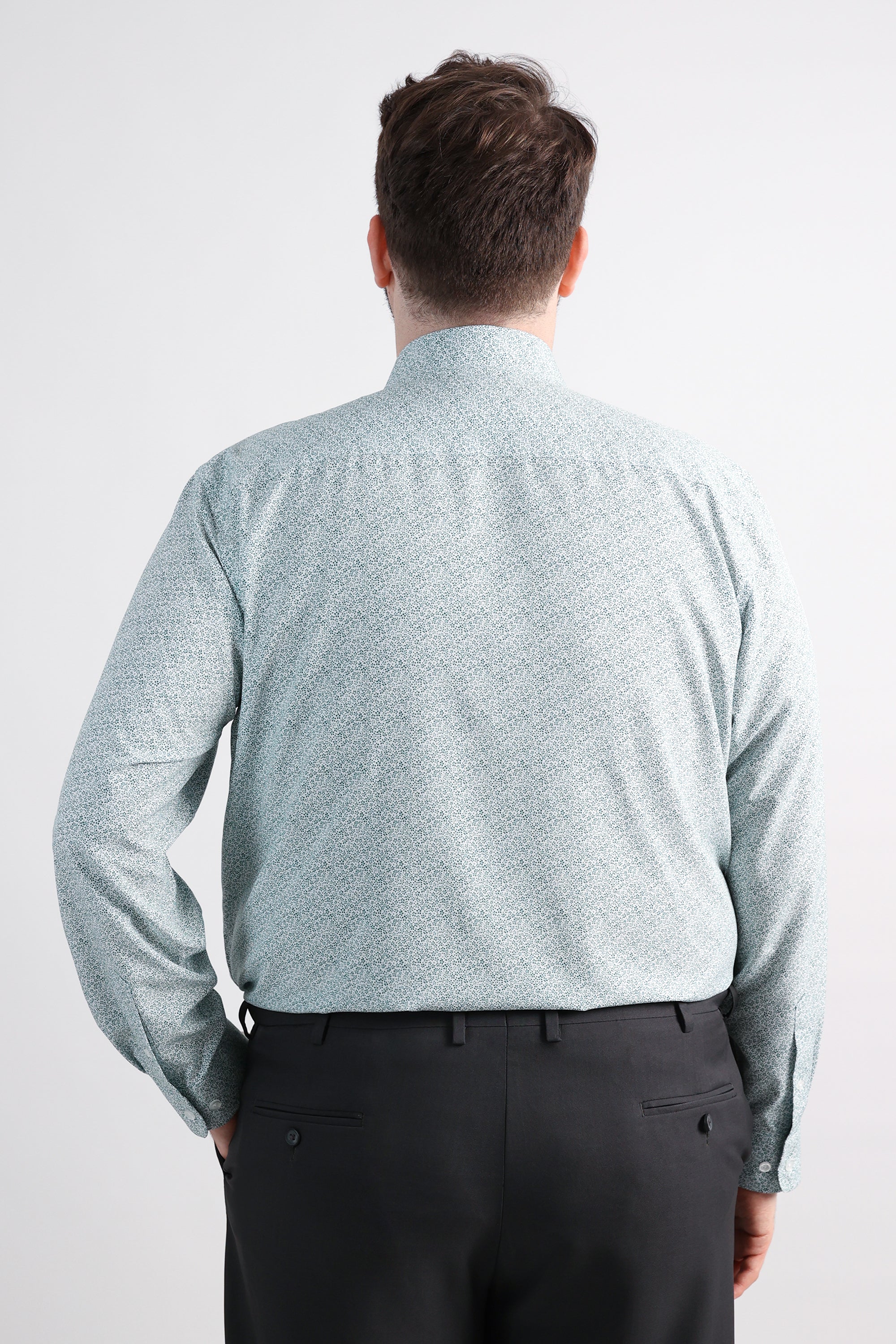 Big Smart Wash® Dress Shirt - Forest Floral Print