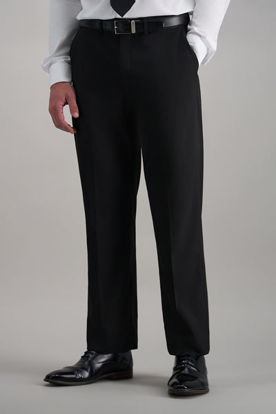 Haggar Pantaloni Uomo Slim Fit Grigio - 'Cool Right' Performance Flex Con Assorbimento Umidità - W32/L30 - copertina