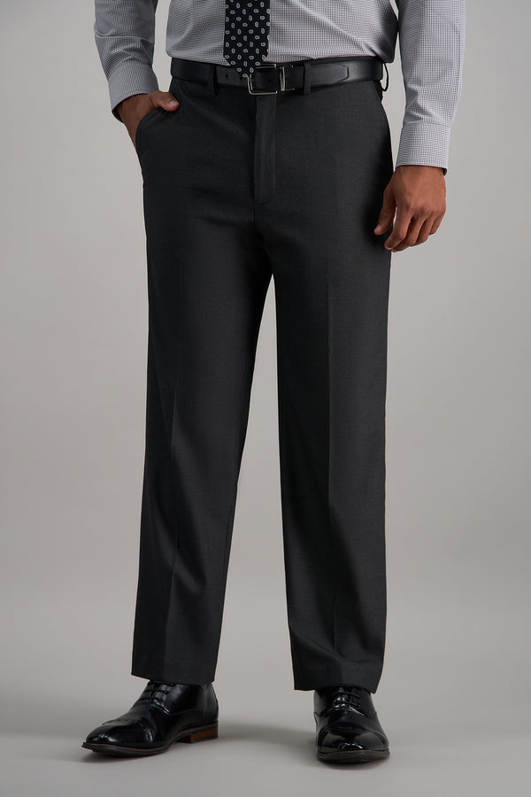 J.M. Haggar Premium Stretch Suit Pant - Flat Front, , hi-res#color_dark heather grey