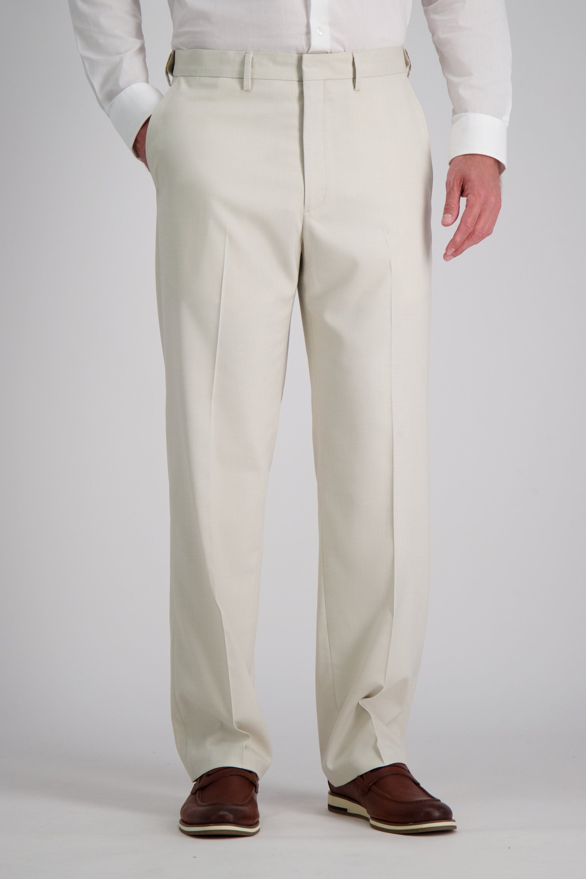 J.M. Haggar Premium Stretch Suit Pant - Flat Front, , hi-res