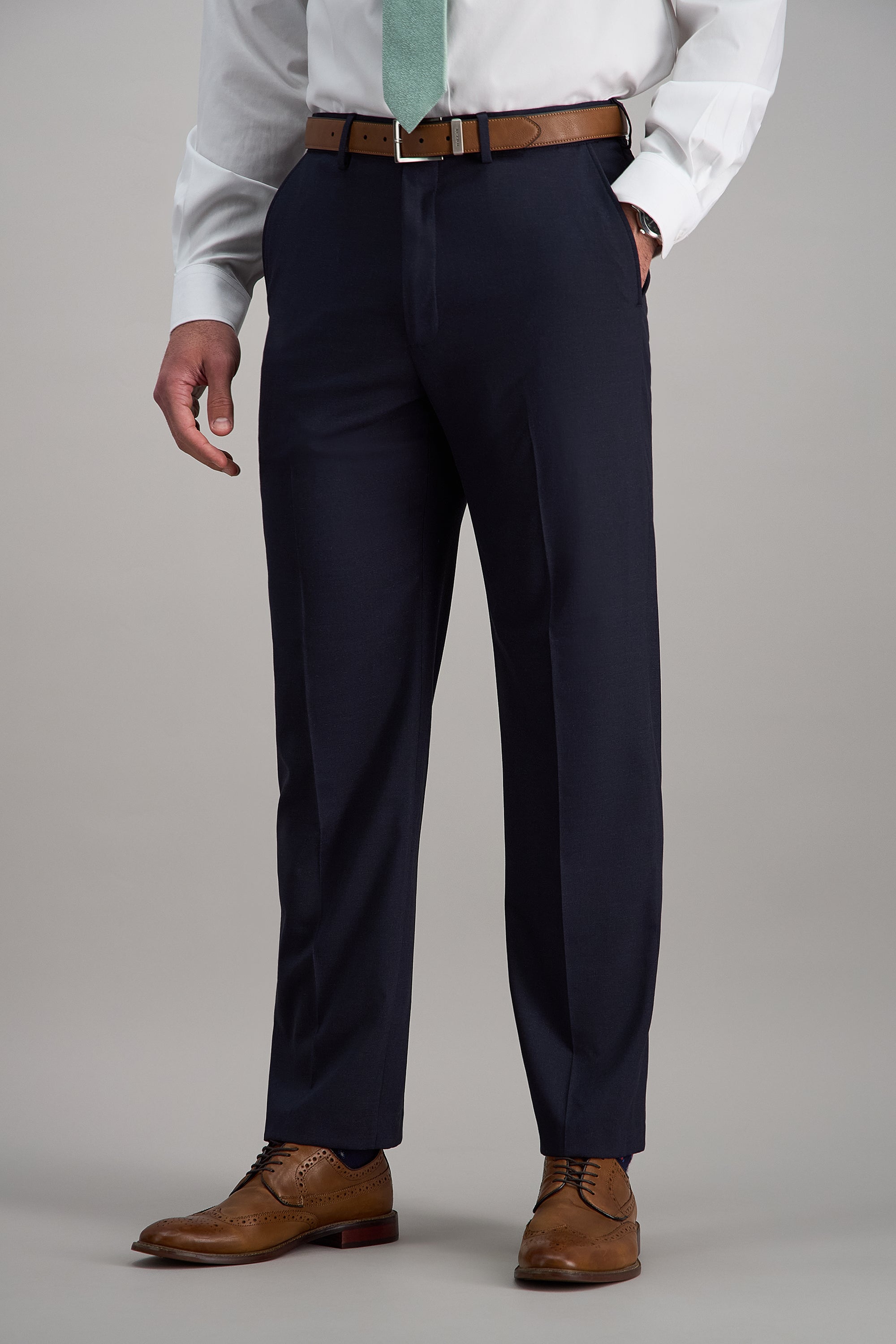 J.M. Haggar Premium Stretch Suit Pant - Flat Front, , hi-res