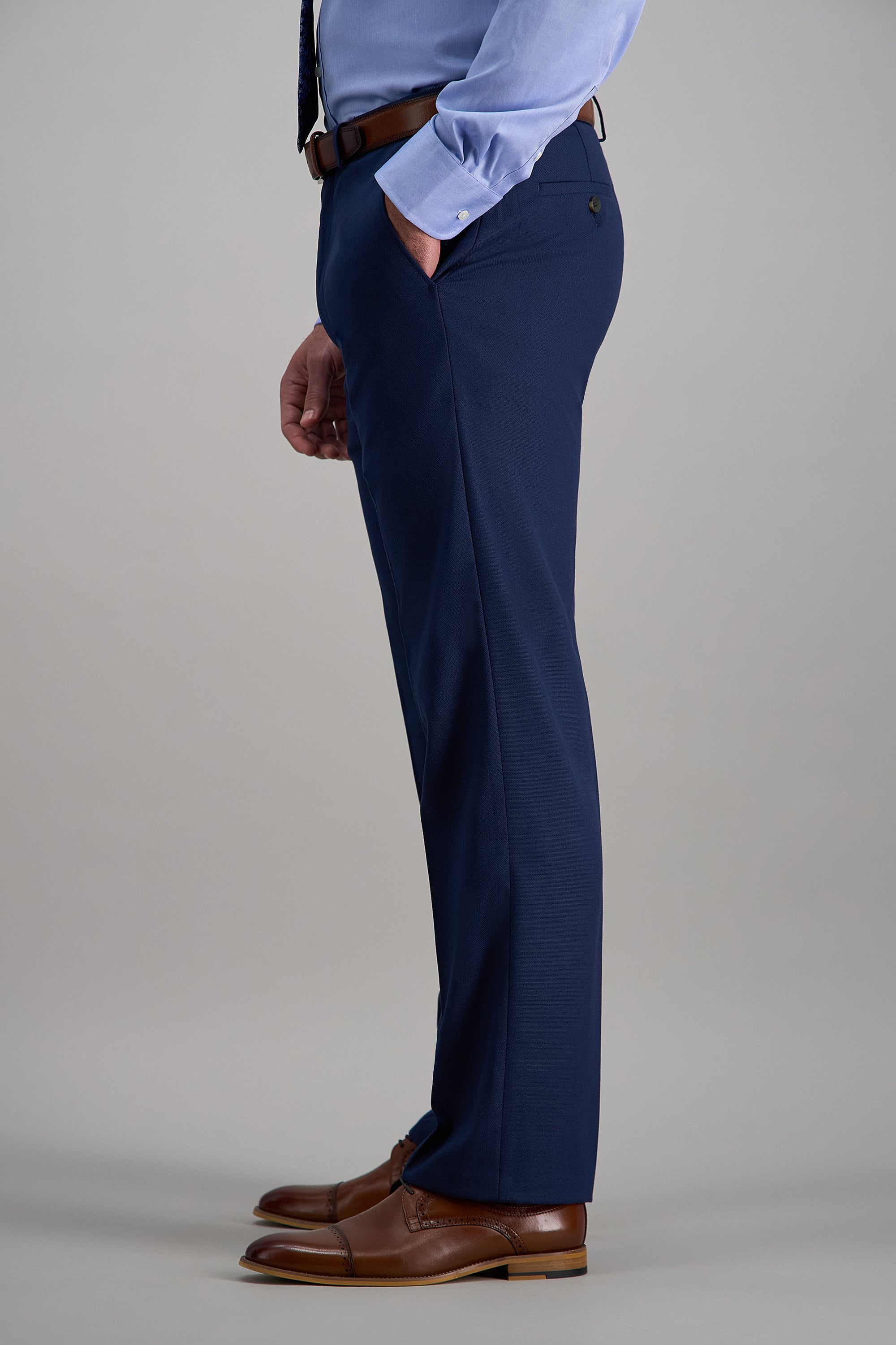 J.M Haggar Basketweave Suit Separates Pant - Haggar.com#color_blue