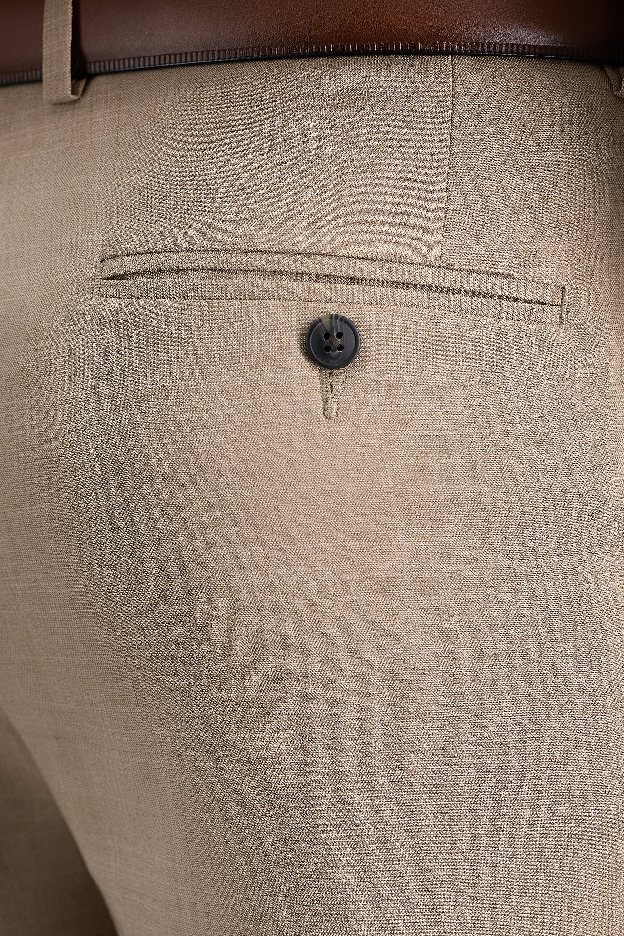Smart Wash® Repreve® Tonal Plaid Suit Pant - Haggar.com#color_taupe