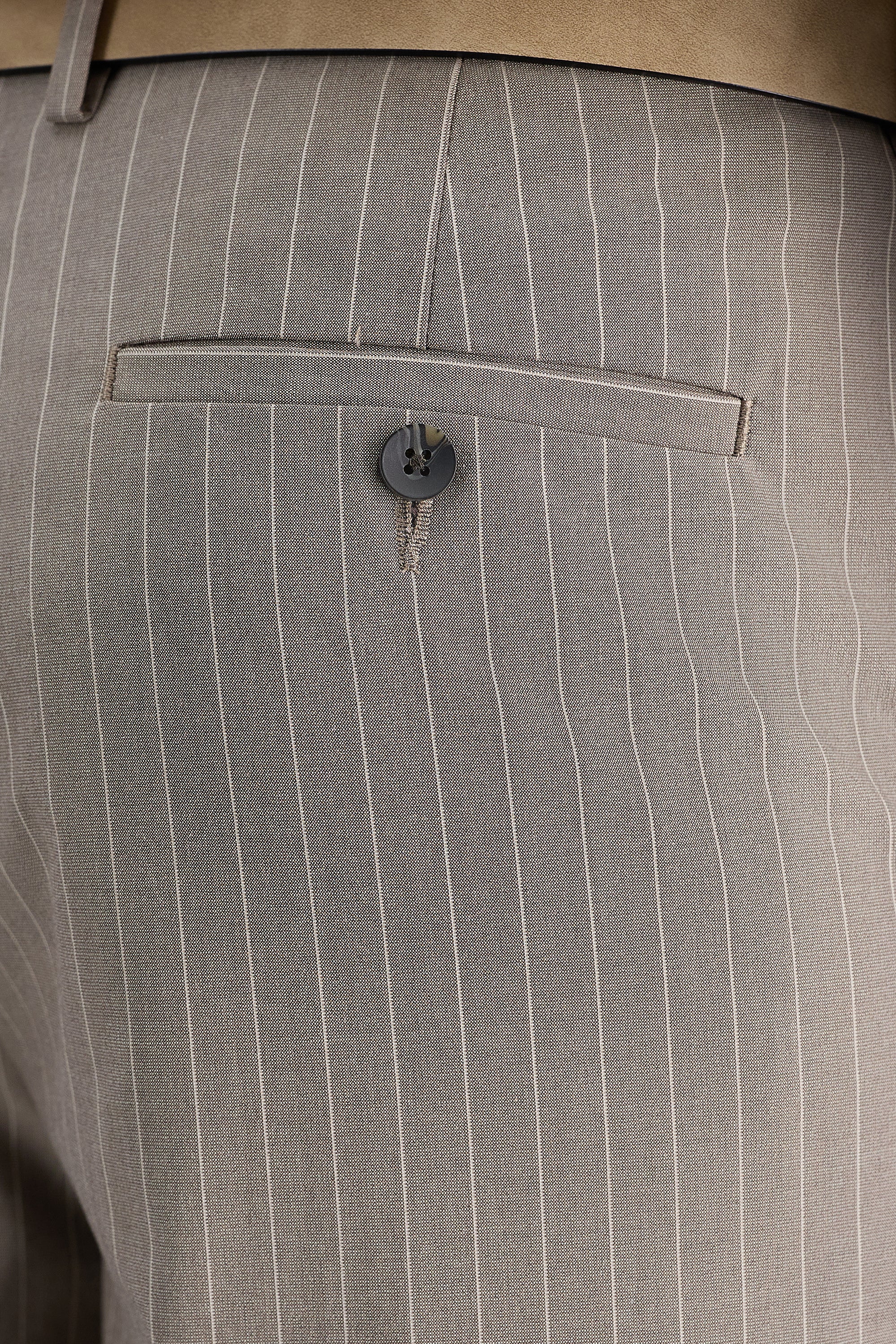J.M. Haggar™ Premium Stretch Pin Stripe Suit Pant - Haggar.com#color_medium taupe