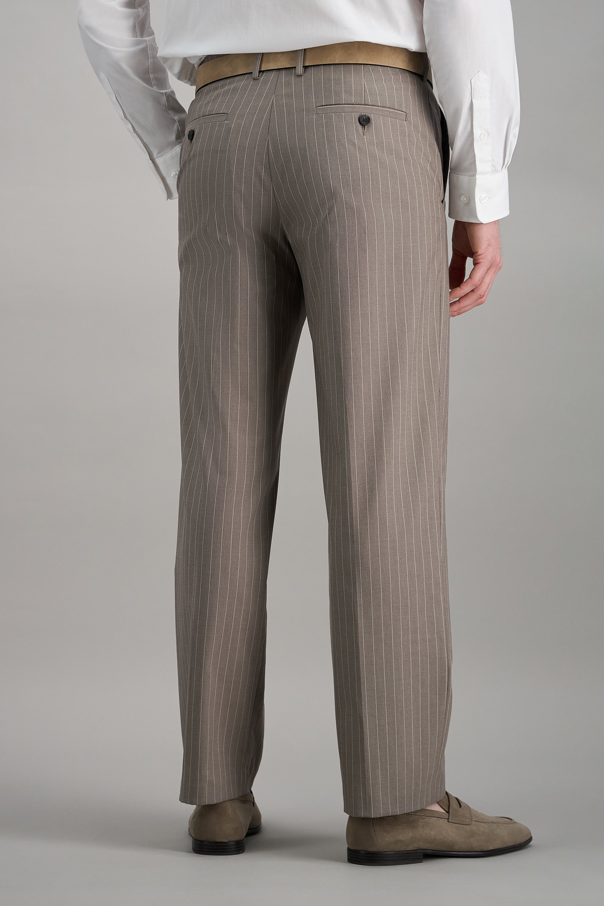 J.M. Haggar™ Premium Stretch Pin Stripe Suit Pant - Haggar.com#color_medium taupe