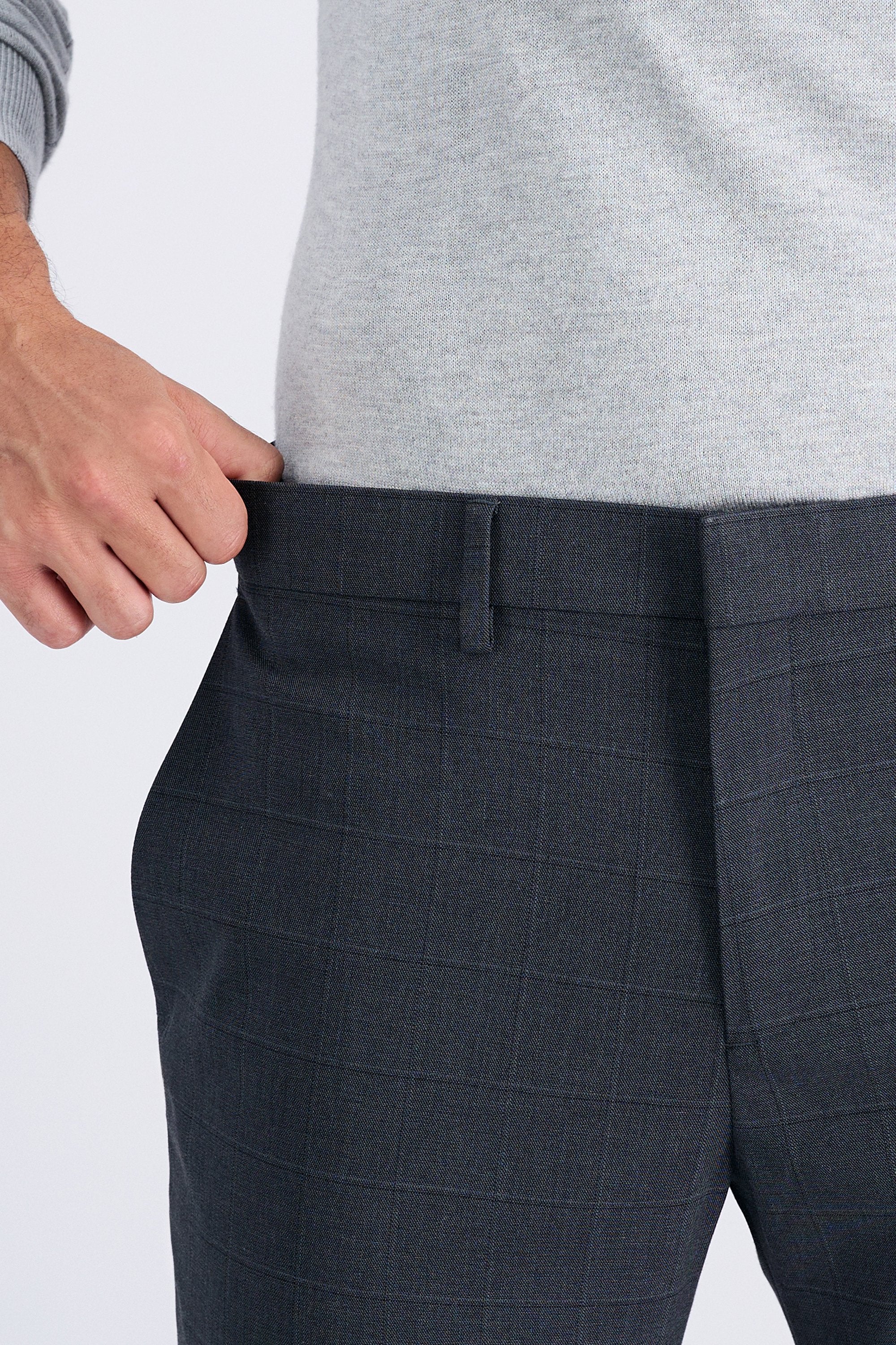 J.M. Haggar Windowpane Suit Pant, , hi-res