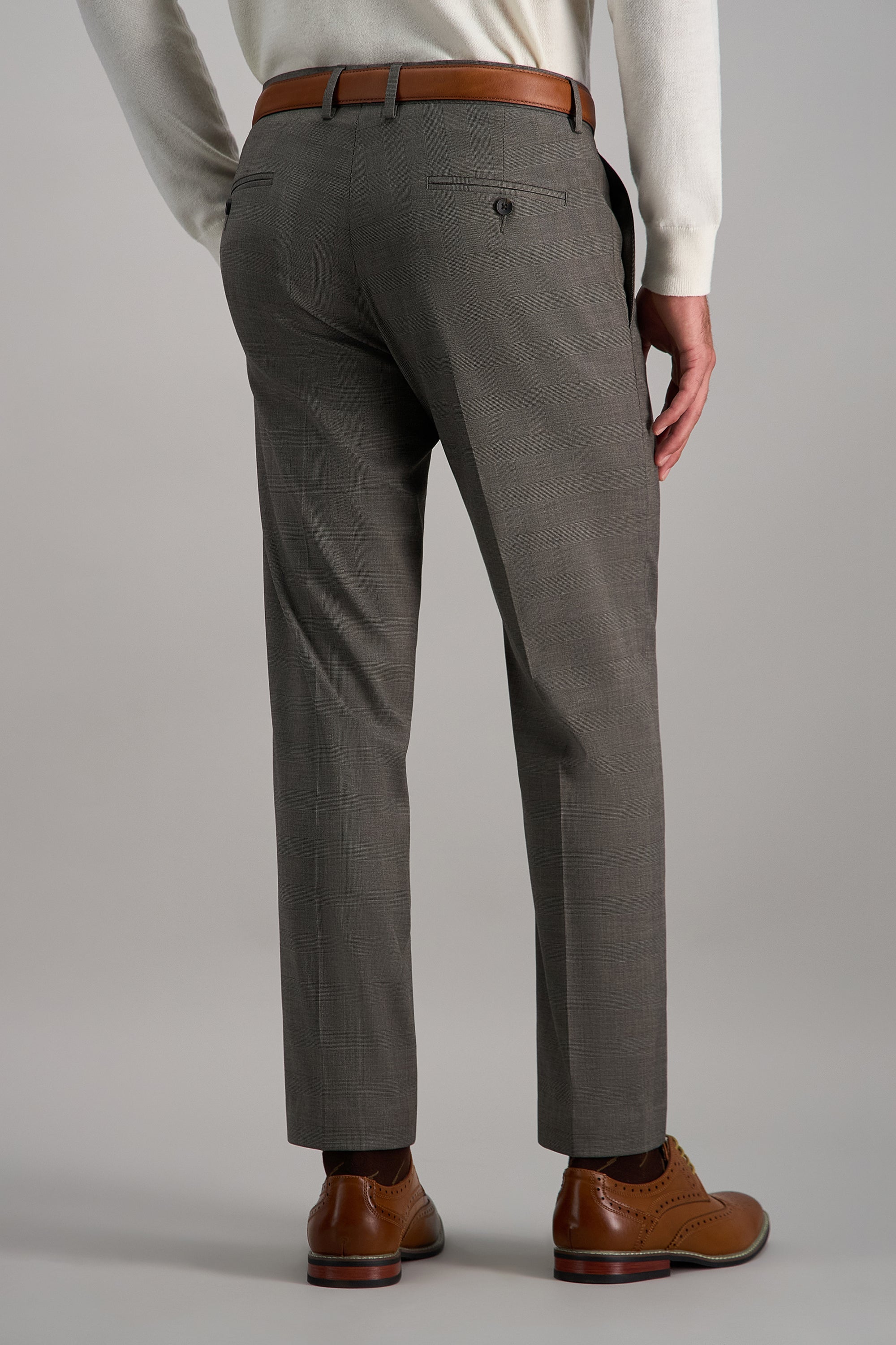 J.M. Haggar Medium Glen Plaid Suit Pant, , hi-res
