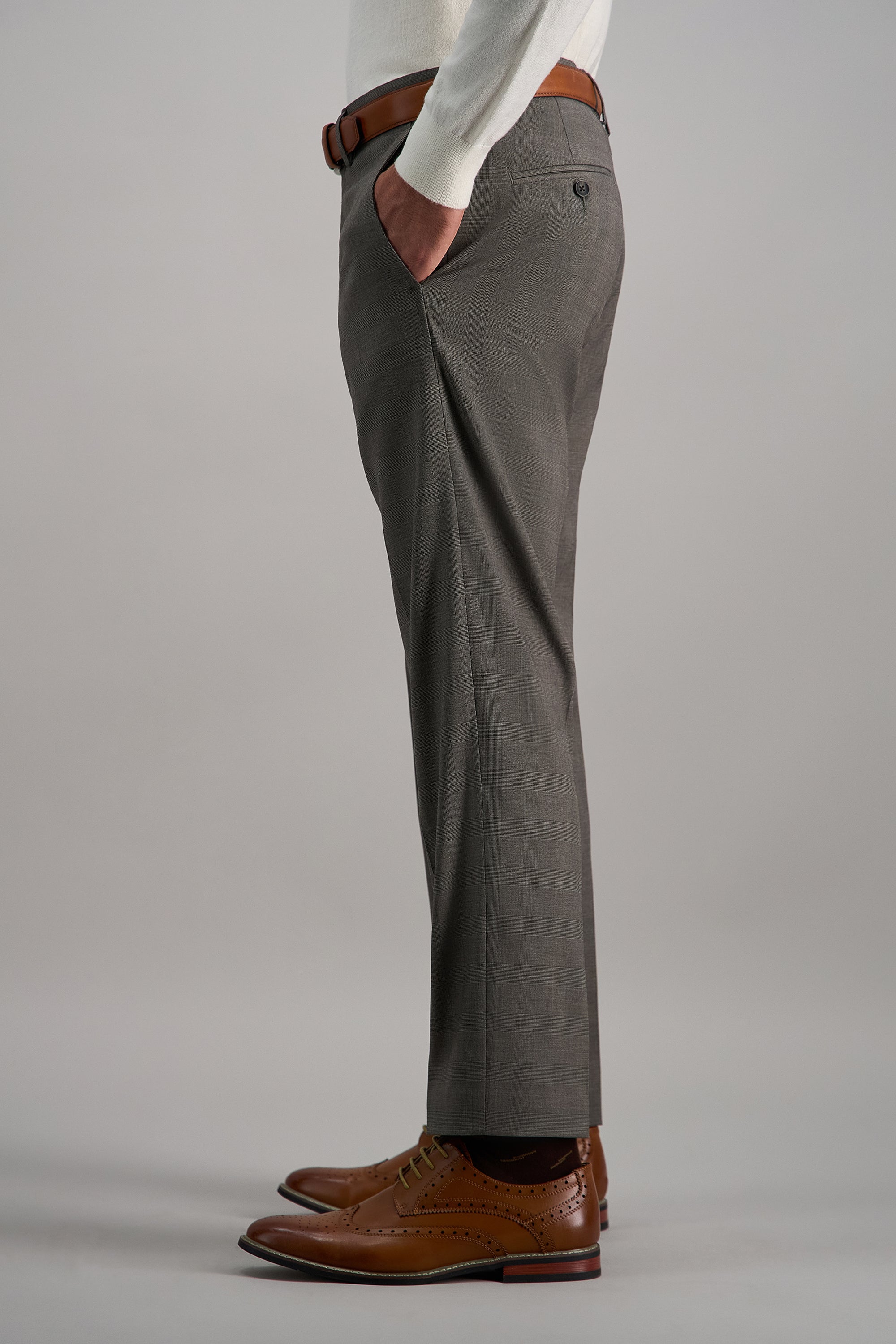 J.M. Haggar Medium Glen Plaid Suit Pant, , hi-res