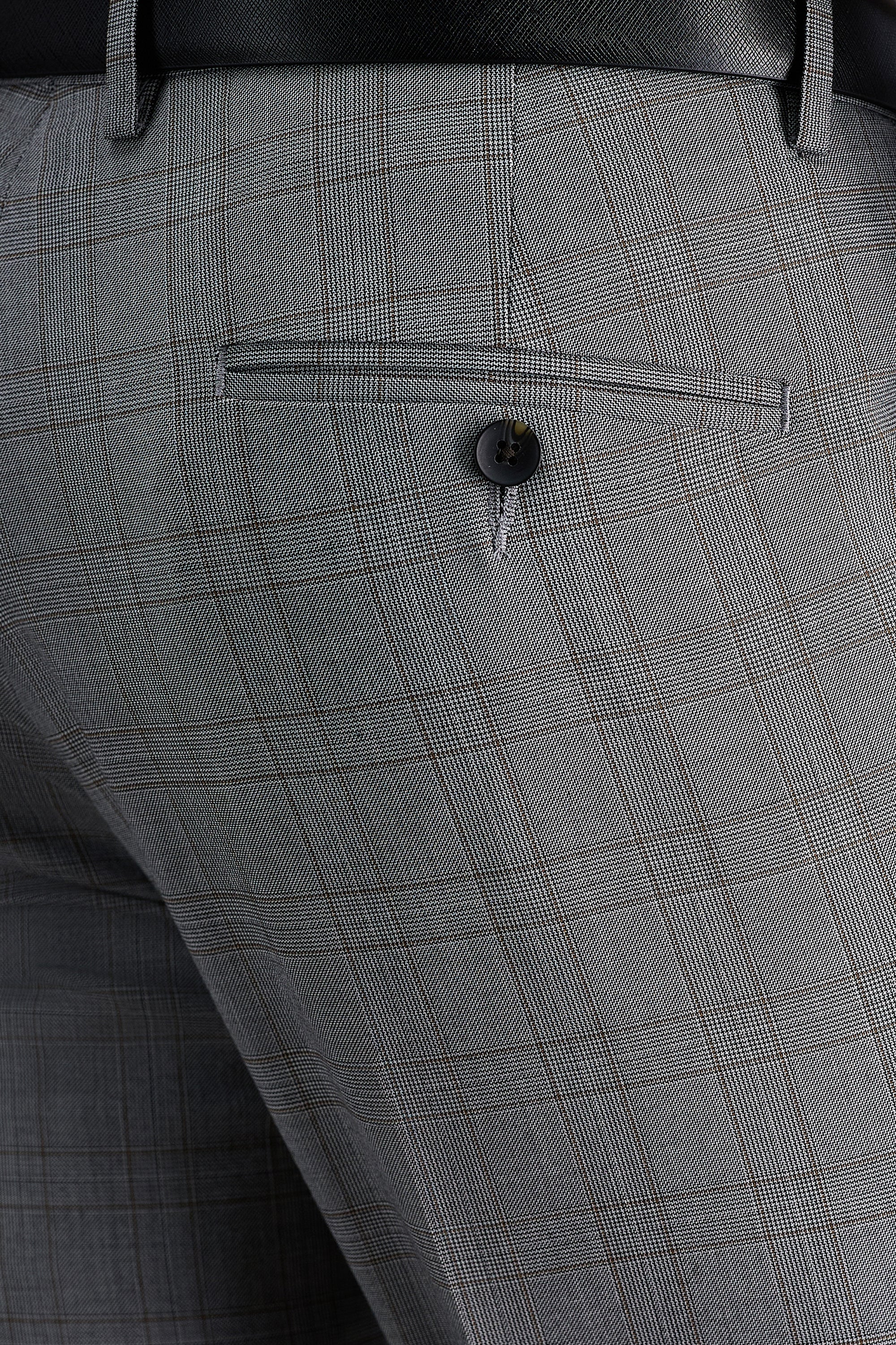 J.M. Haggar Glen Plaid Sharkskin Suit Pant, , hi-res