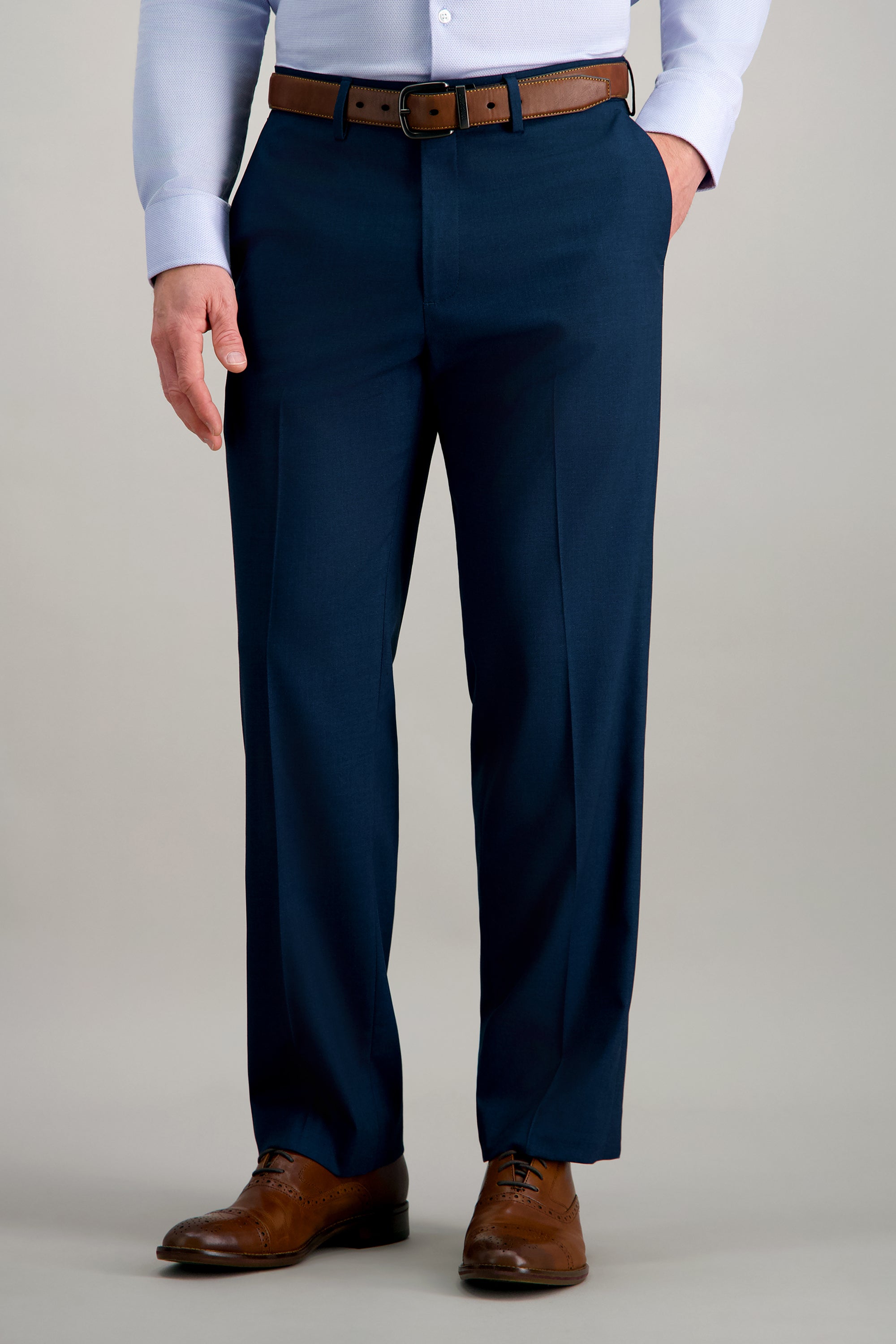 haggar classic fit premium stretch dress pants J.M. Suit Pant double welt button Multicolor Stripes Embroidered Belted Style:#F-2 Nadine Merabi feather dress