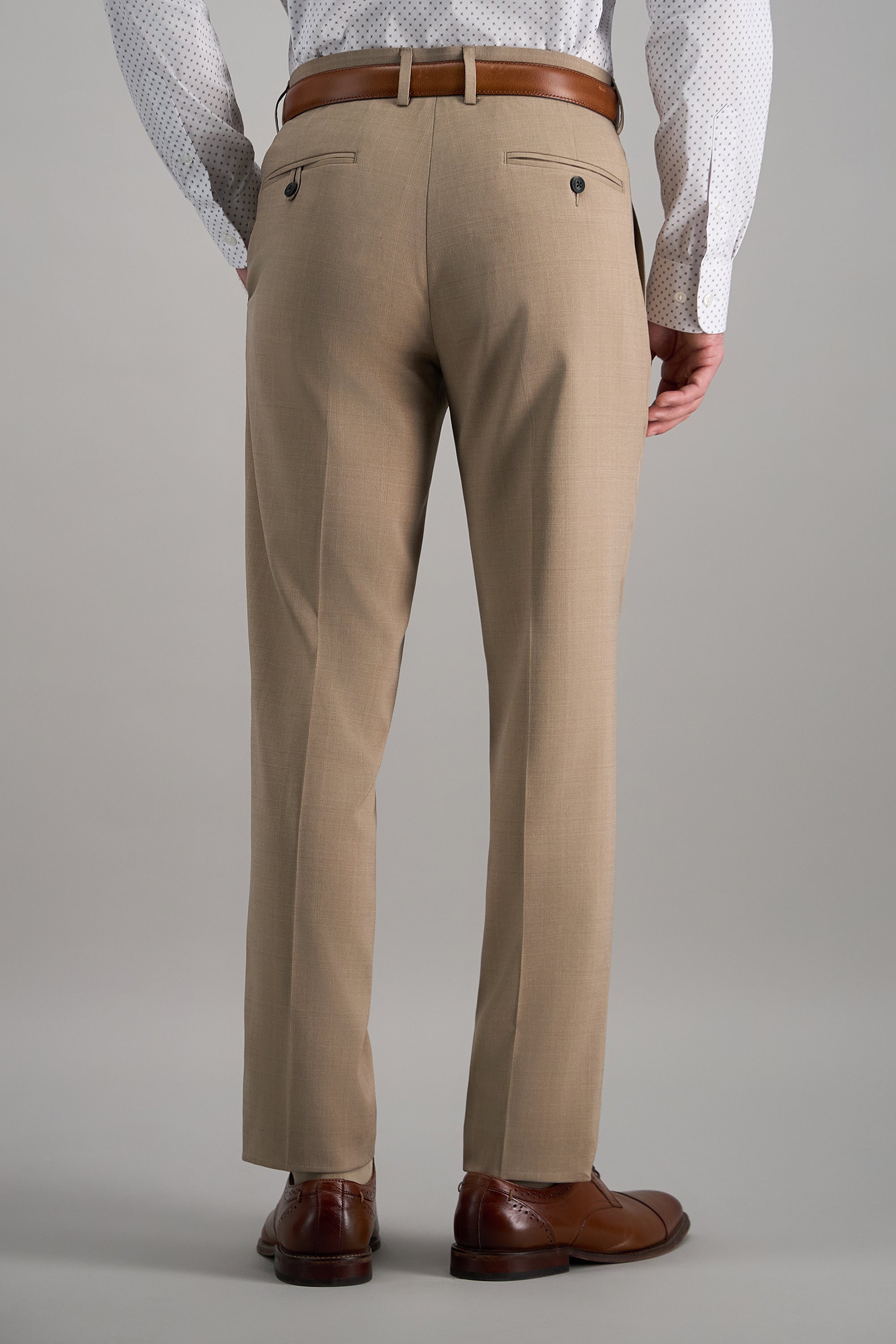 Smart Wash® Tonal Plaid Suit Separates - Haggar.com#color_taupe