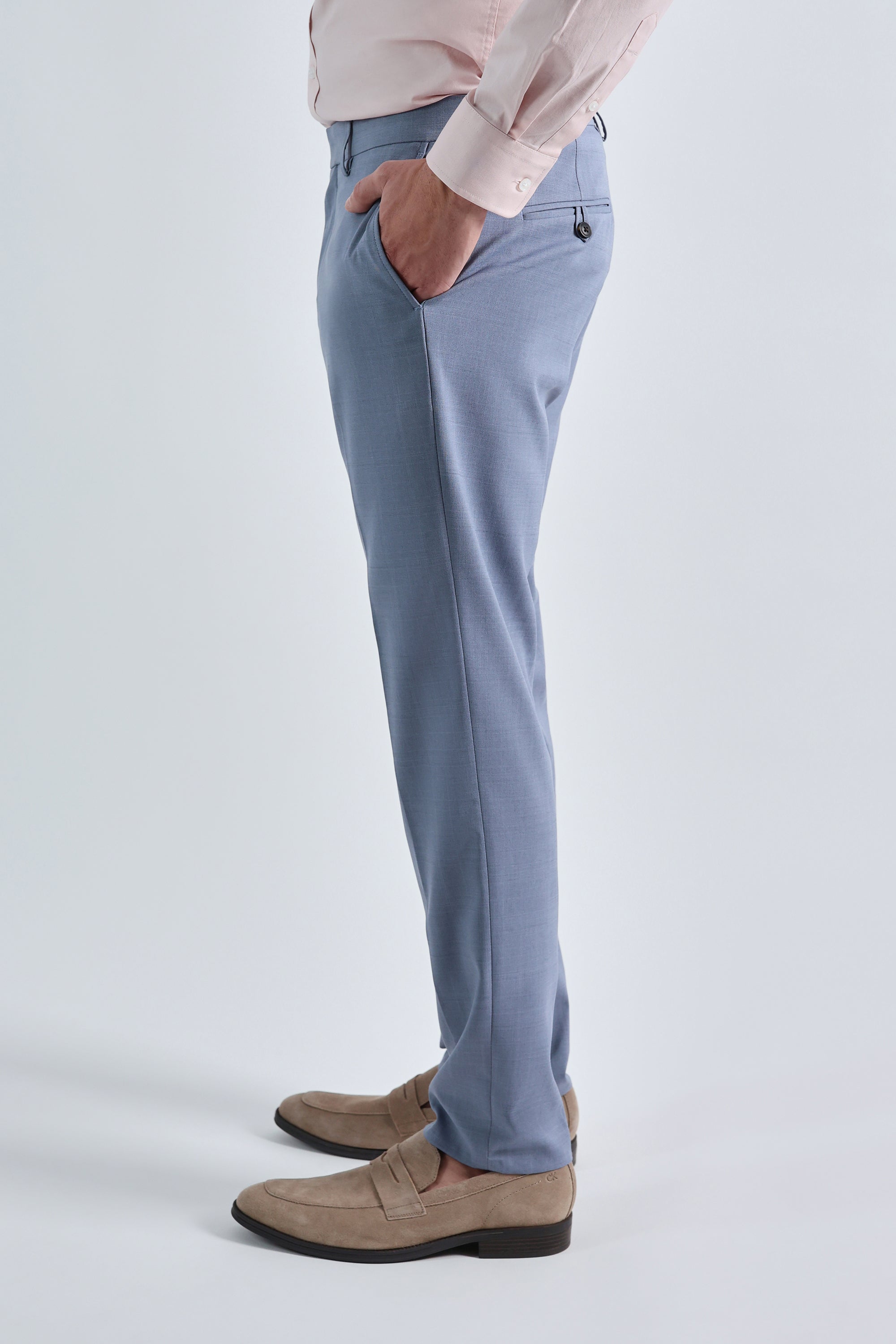 Smart Wash® Tonal Plaid Suit Pant, , hi-res