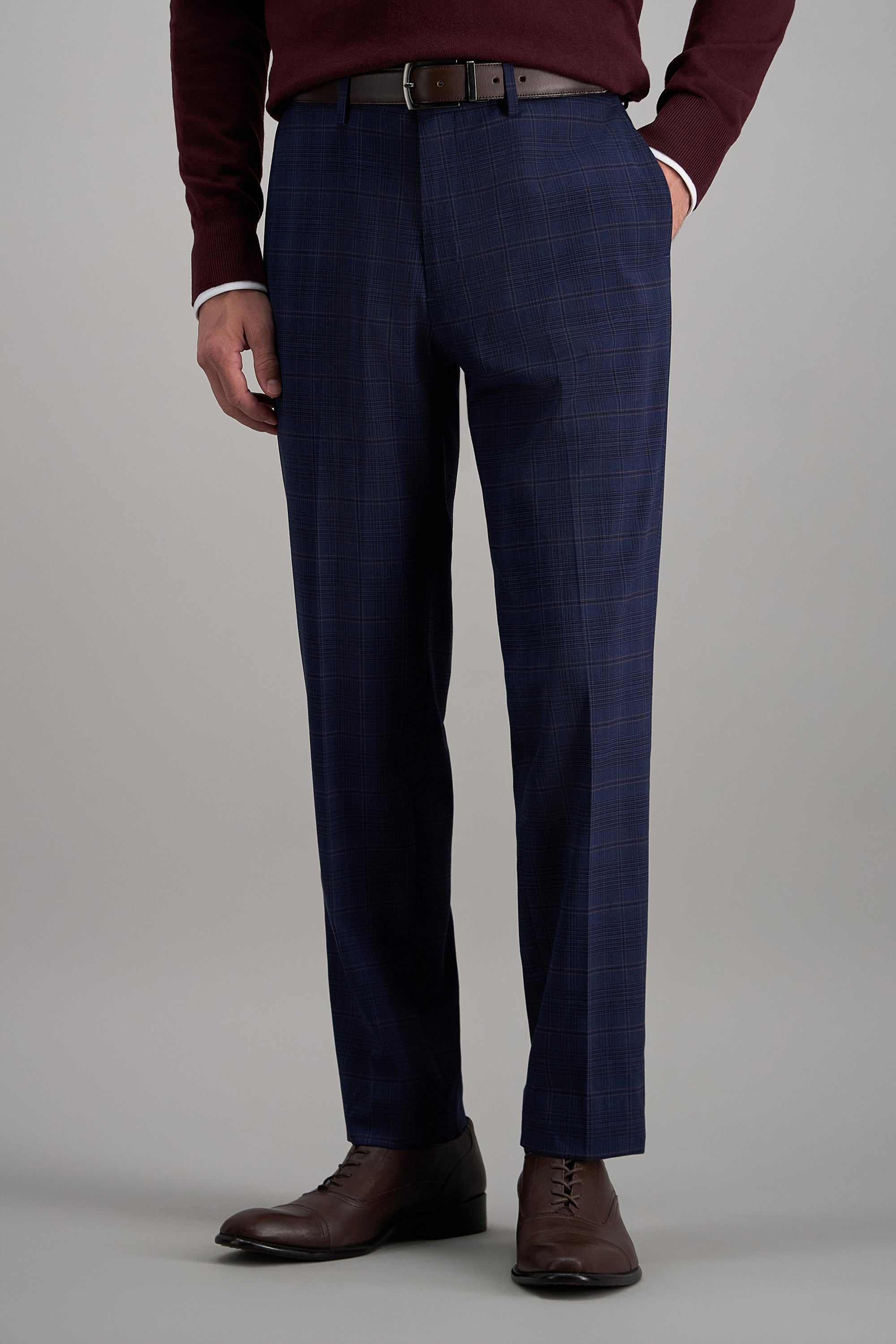 Big & Tall J.M. Haggar Prince of Wales Suit Pant - Haggar.com
