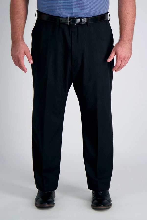 Big & Tall Travel Performance Heather Twill Suit Pant, , hi-res#color_black
