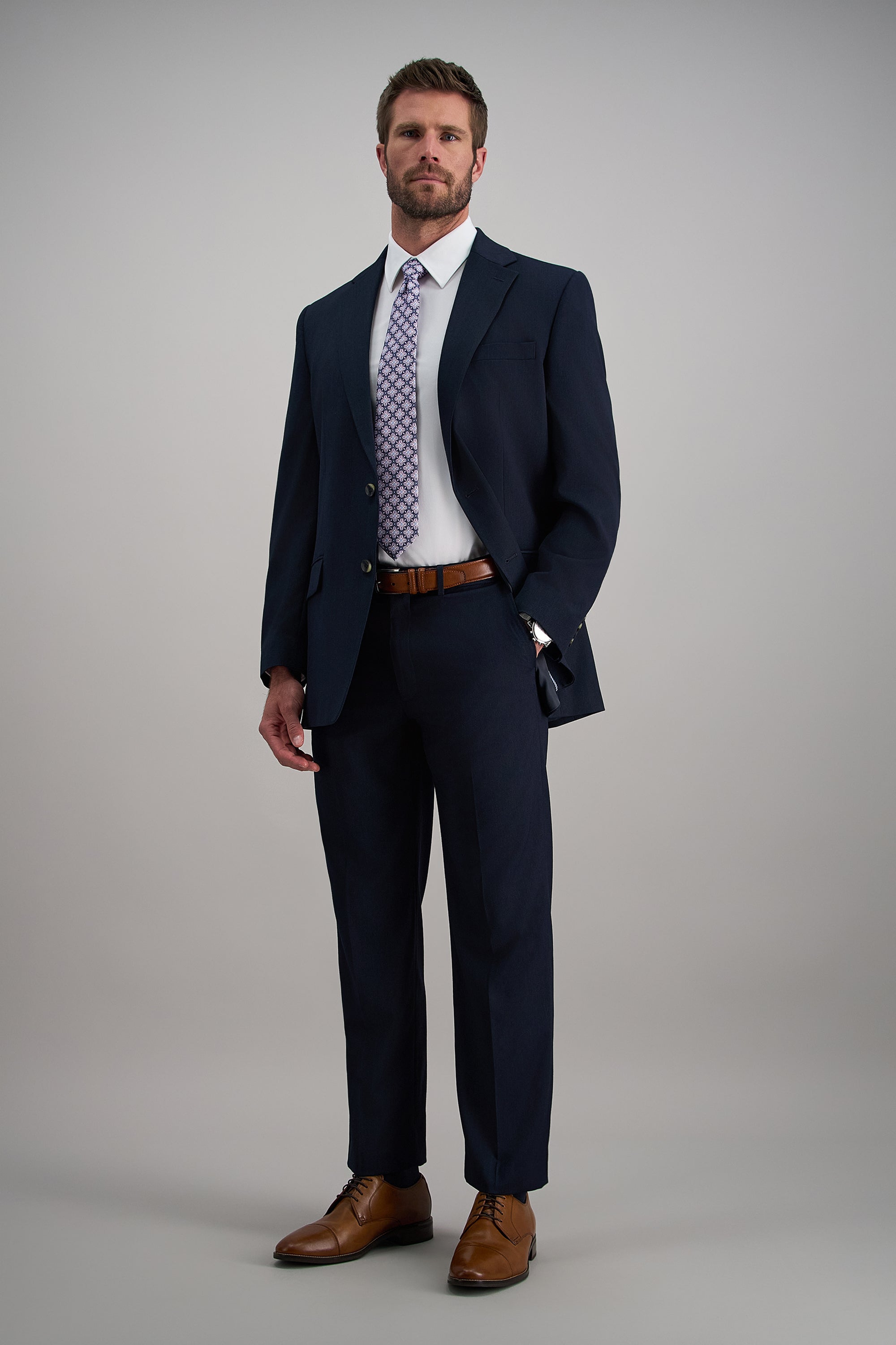 J.M. Haggar Micro Herringbone Suit Jacket | Haggar.com