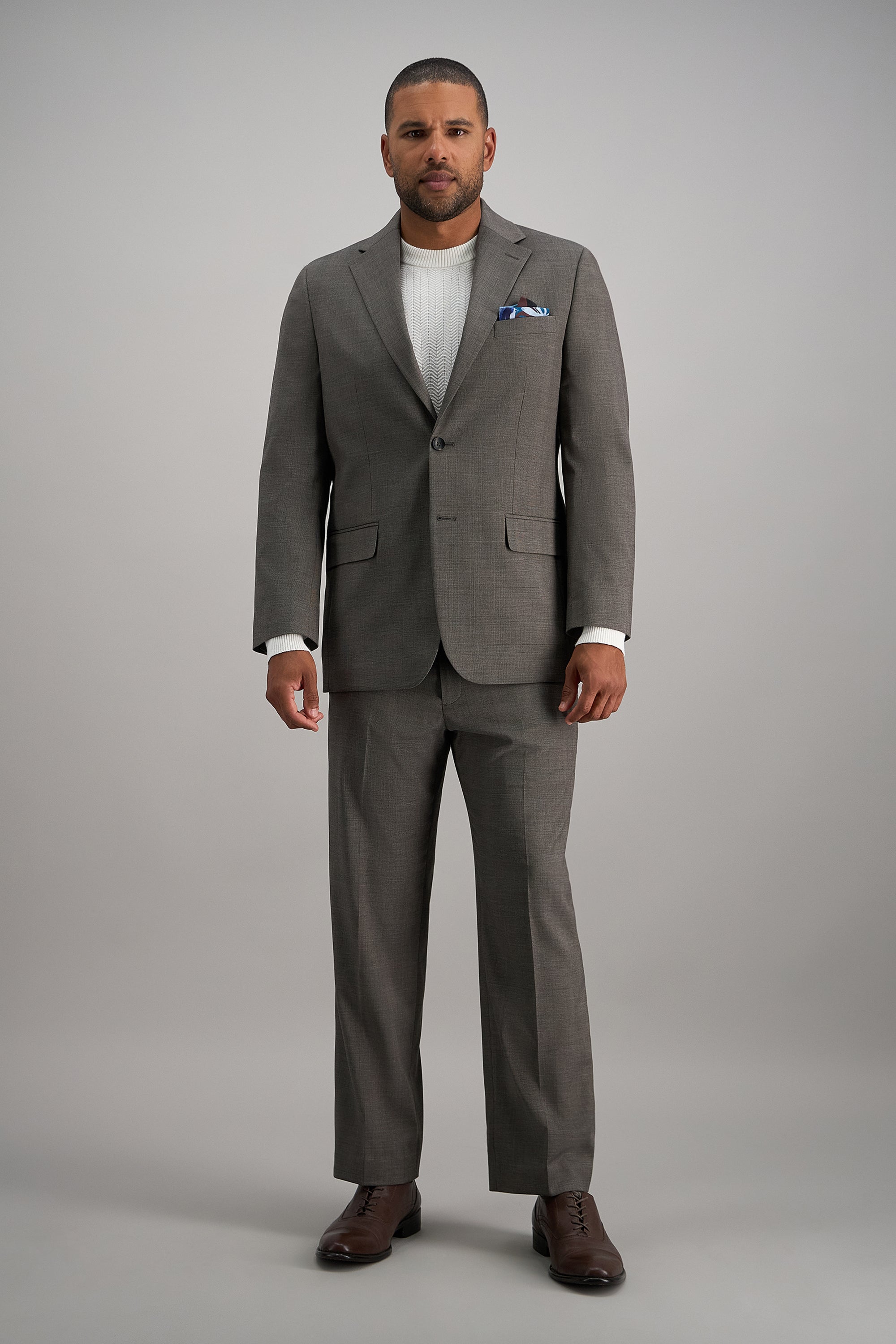 J.M. Haggar Medium Glen Plaid Suit Separates