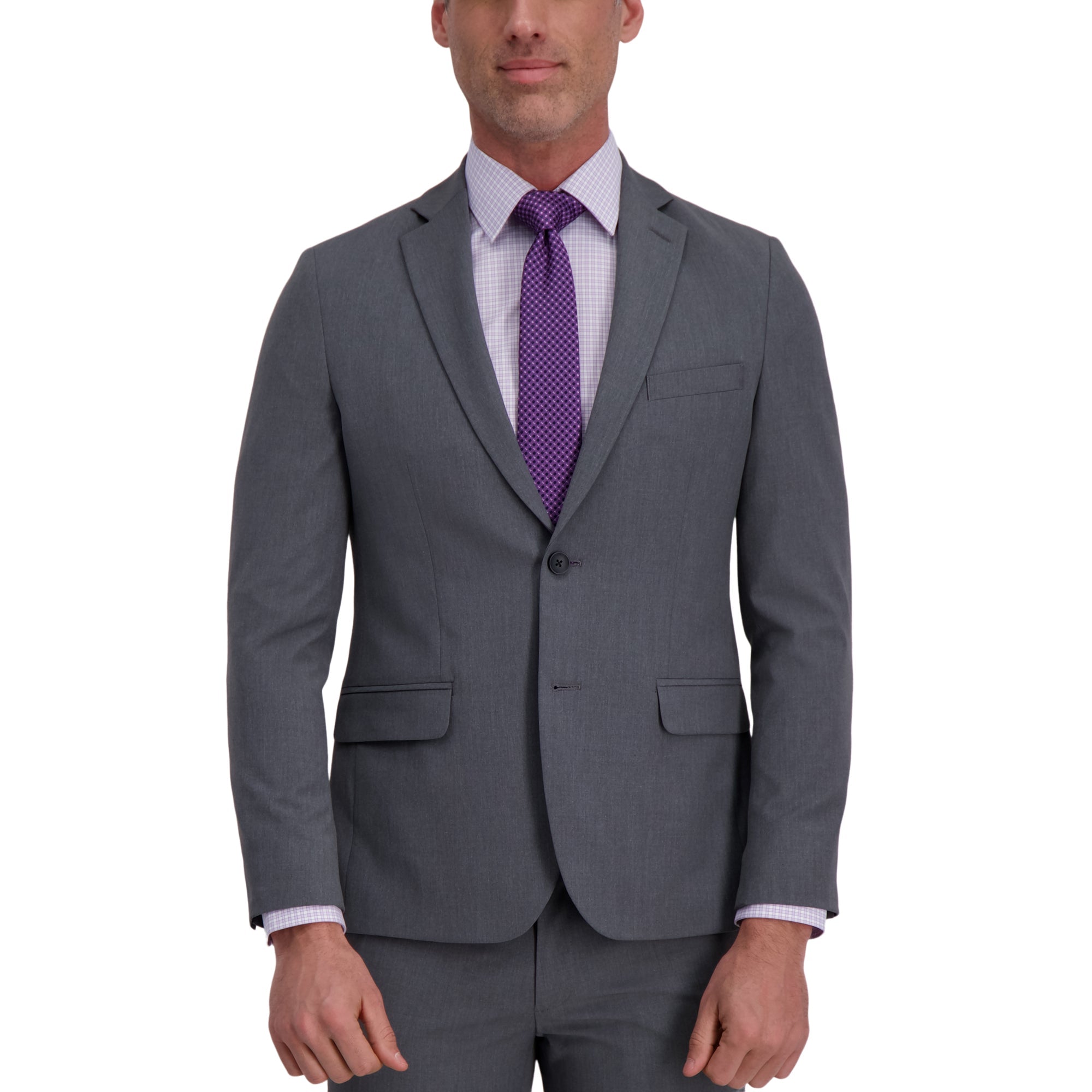 J.M. Haggar 4-Way Stretch Suit Jacket - Plain Weave, , hi-res