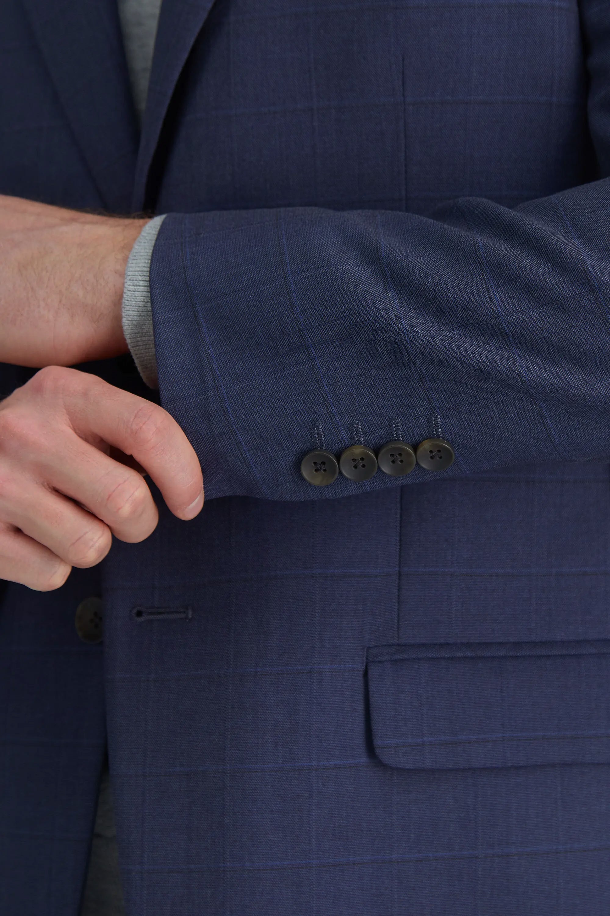 J.M. Haggar Windowpane Suit Jacket, , hi-res