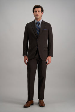 J.M. Haggar Prominent Twill Suit Separatesㅤ - Haggar.com#color_chocolate
