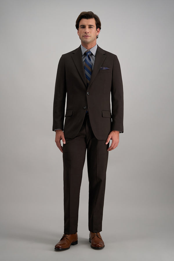 J.M. Haggar Prominent Twill Suit Separatesㅤ -  color_chocolate#color_chocolate