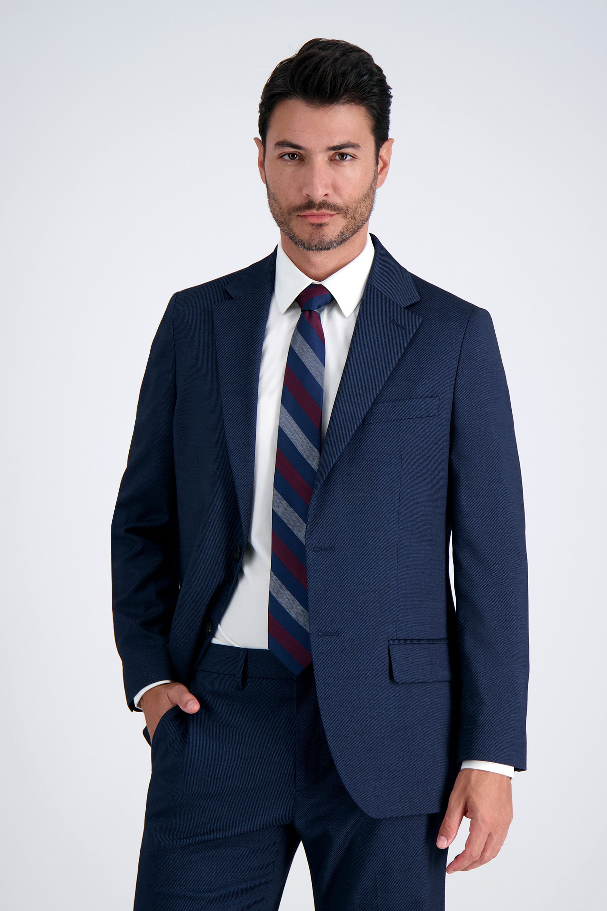 J.M. Haggar Prominent Twill Suit Jacket, , hi-res