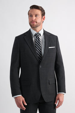 J.M. Haggar Wool Windowpane Suit Jacket, , hi-res