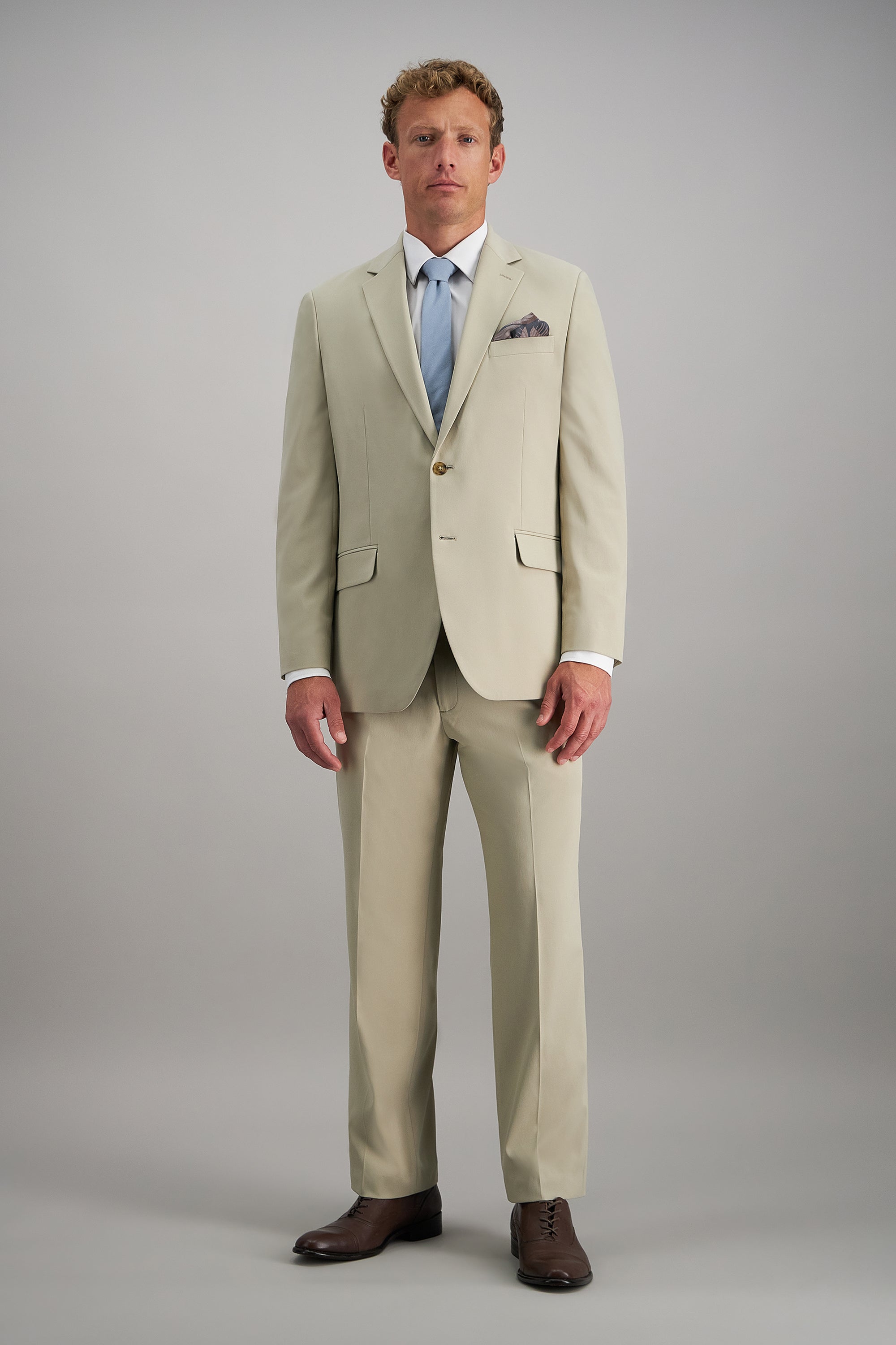 Travel Performance Solid Twill Suit Separates