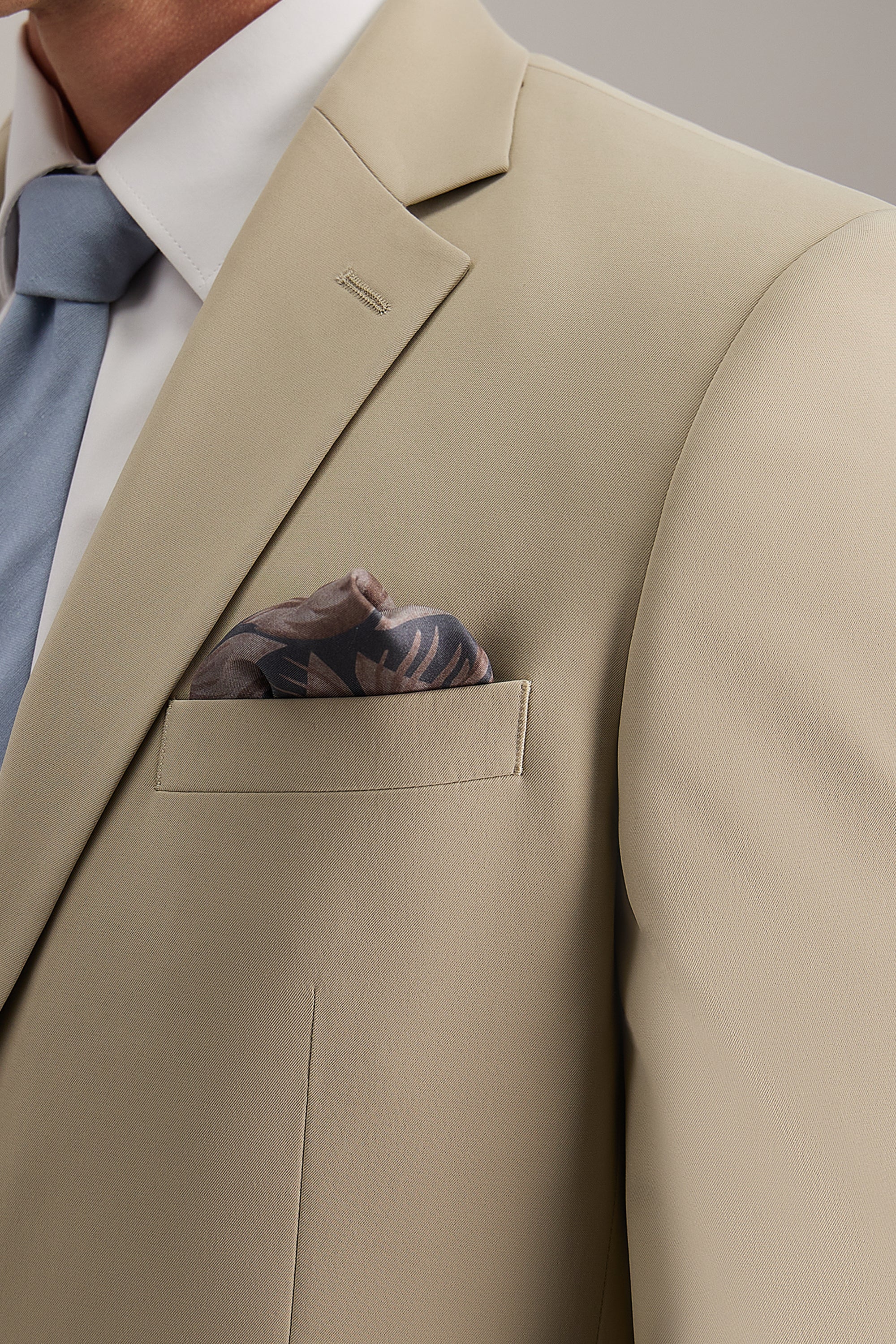 Travel Performance Solid Twill Suit Separates