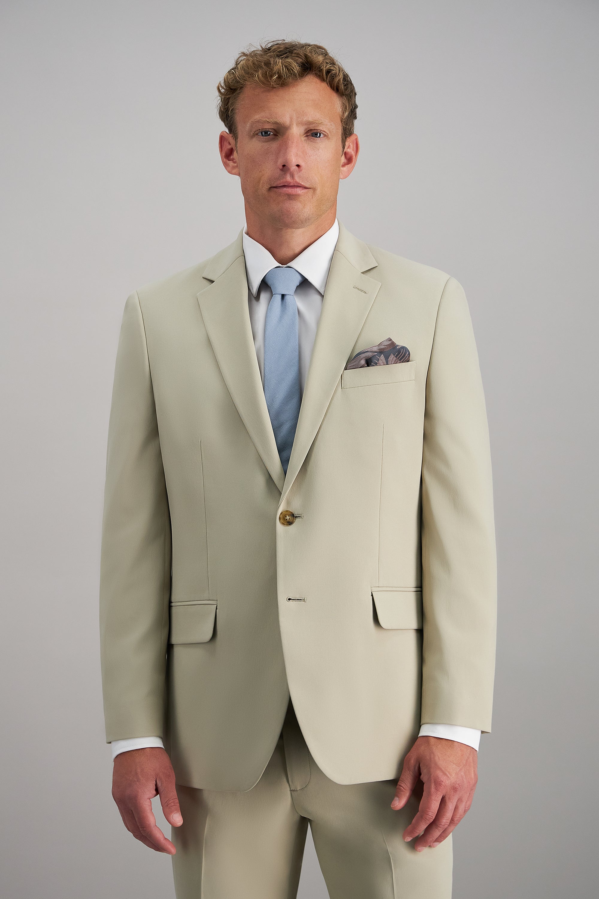 Travel Performance Solid Twill Suit Separates