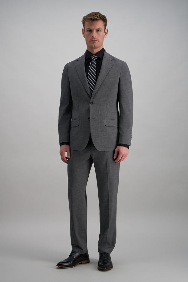 J.M. Haggar™ Sharkskin Windowpane Suit Jacket - Haggar.com#color_med grey