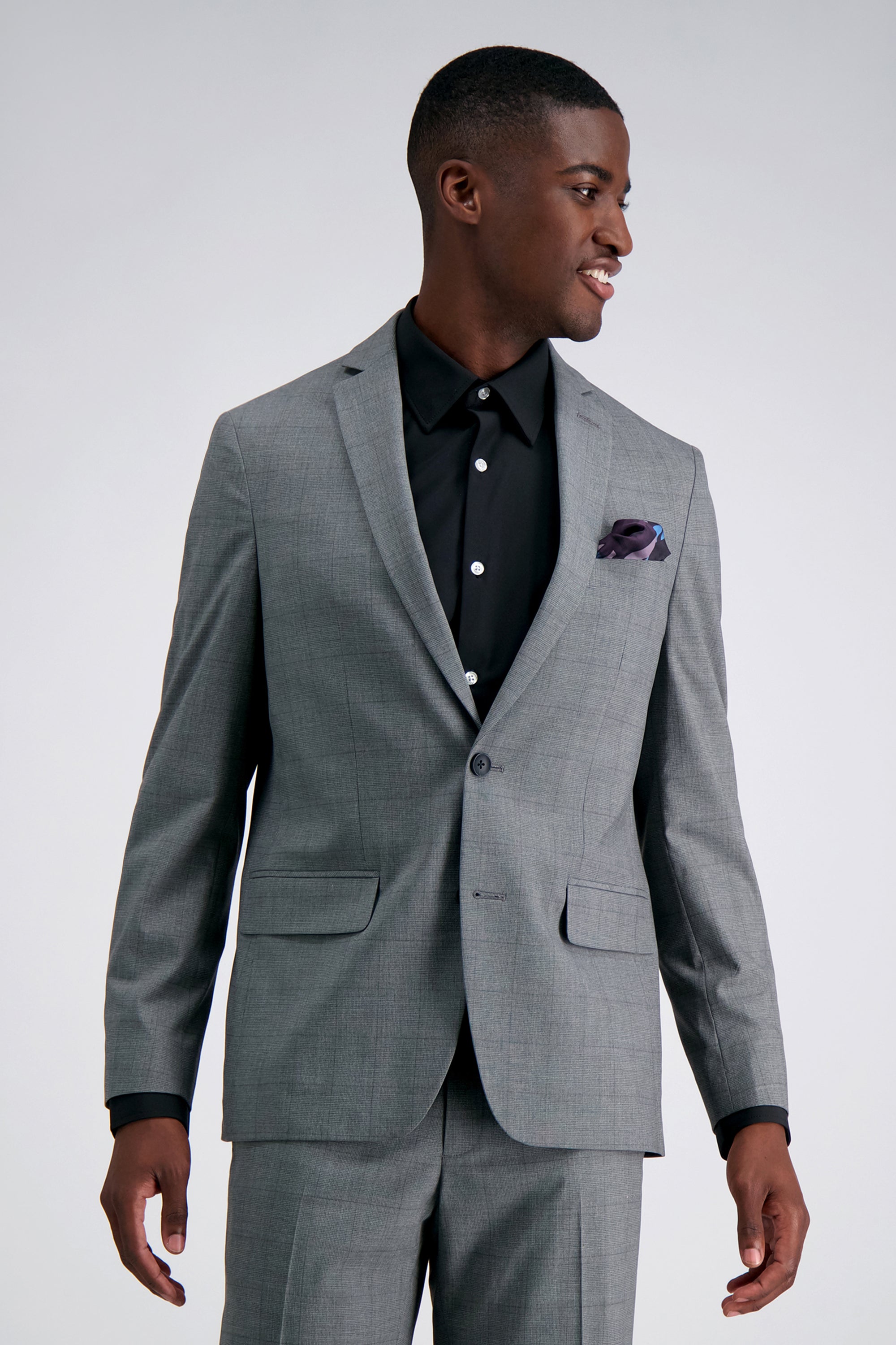 J.M. Haggar Glen Plaid Suit Jacket, , hi-res