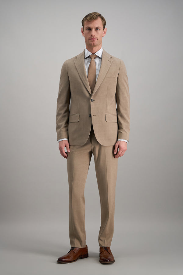 Smart Wash® Tonal Plaid Suit Separates -  color_taupe#color_taupe