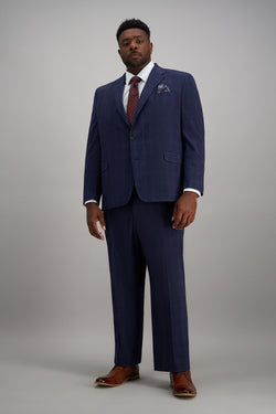 J.M. Haggar Prince of Wales Suit Jacket, , hi-res#color_blue