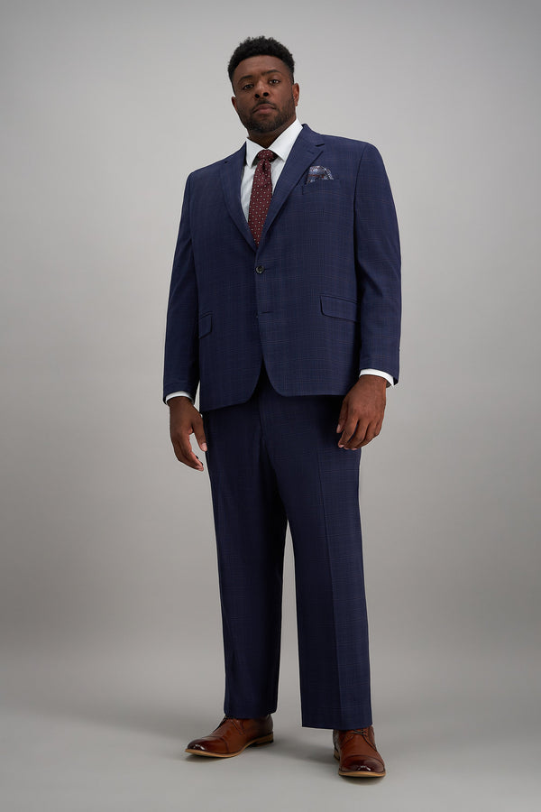 J.M. Haggar Prince of Wales Suit Jacket, , hi-res#color_blue