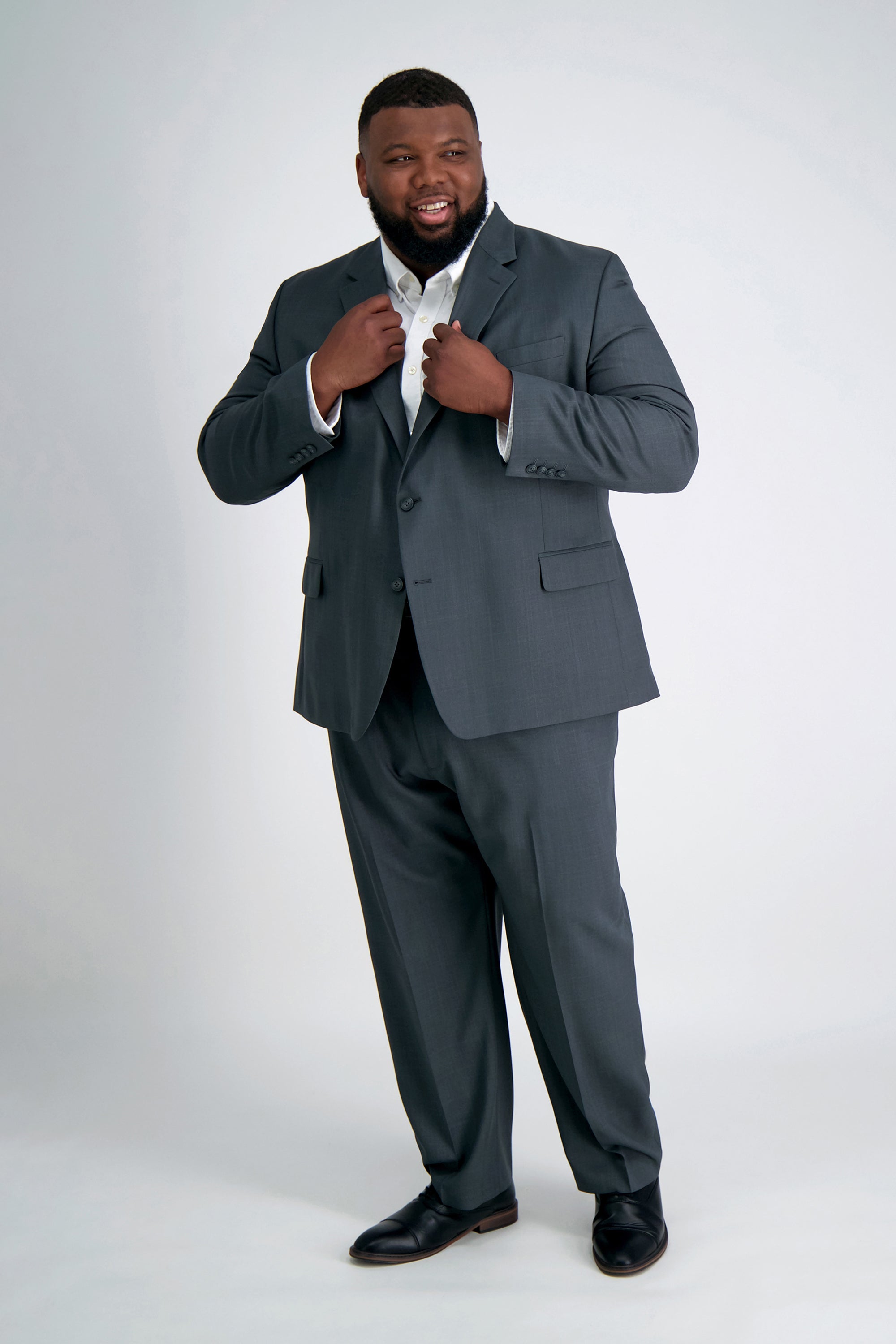 Big & Tall Travel Performance Stria Tic Weave Suit Jacket, , hi-res