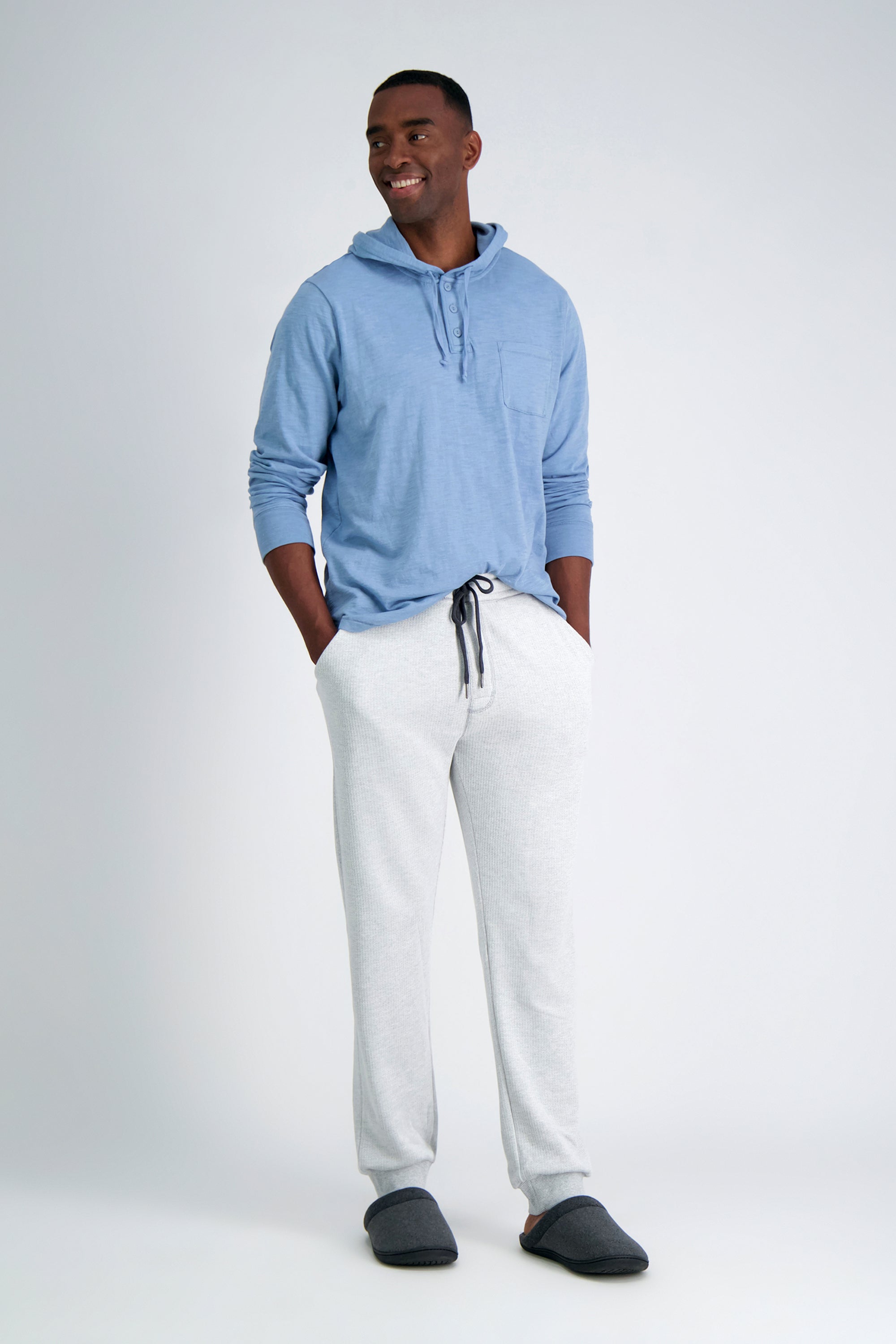 Textured Fleece Jogger Sweatpant, , hi-res